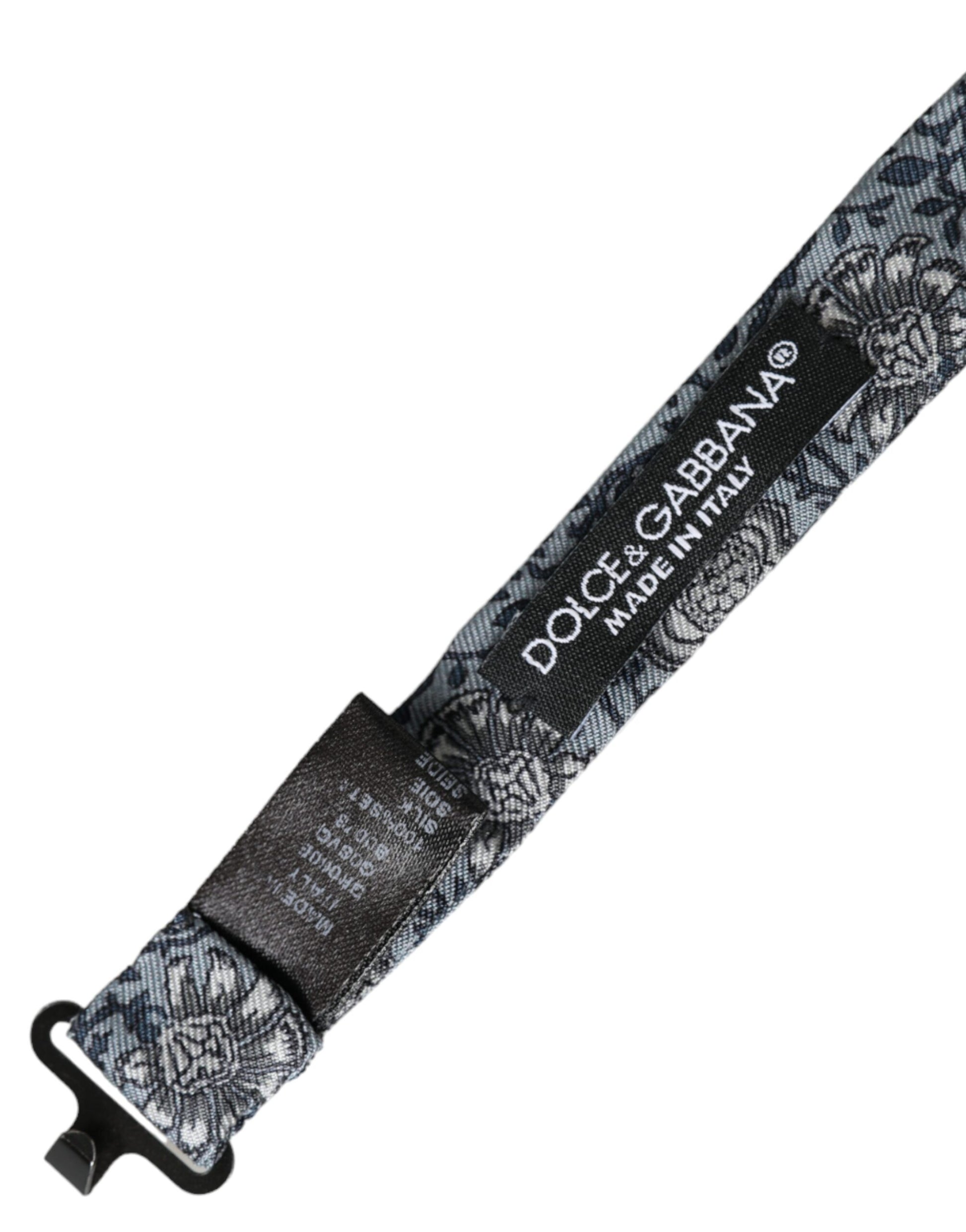 Dolce & Gabbana Grey Bowties for Men side view