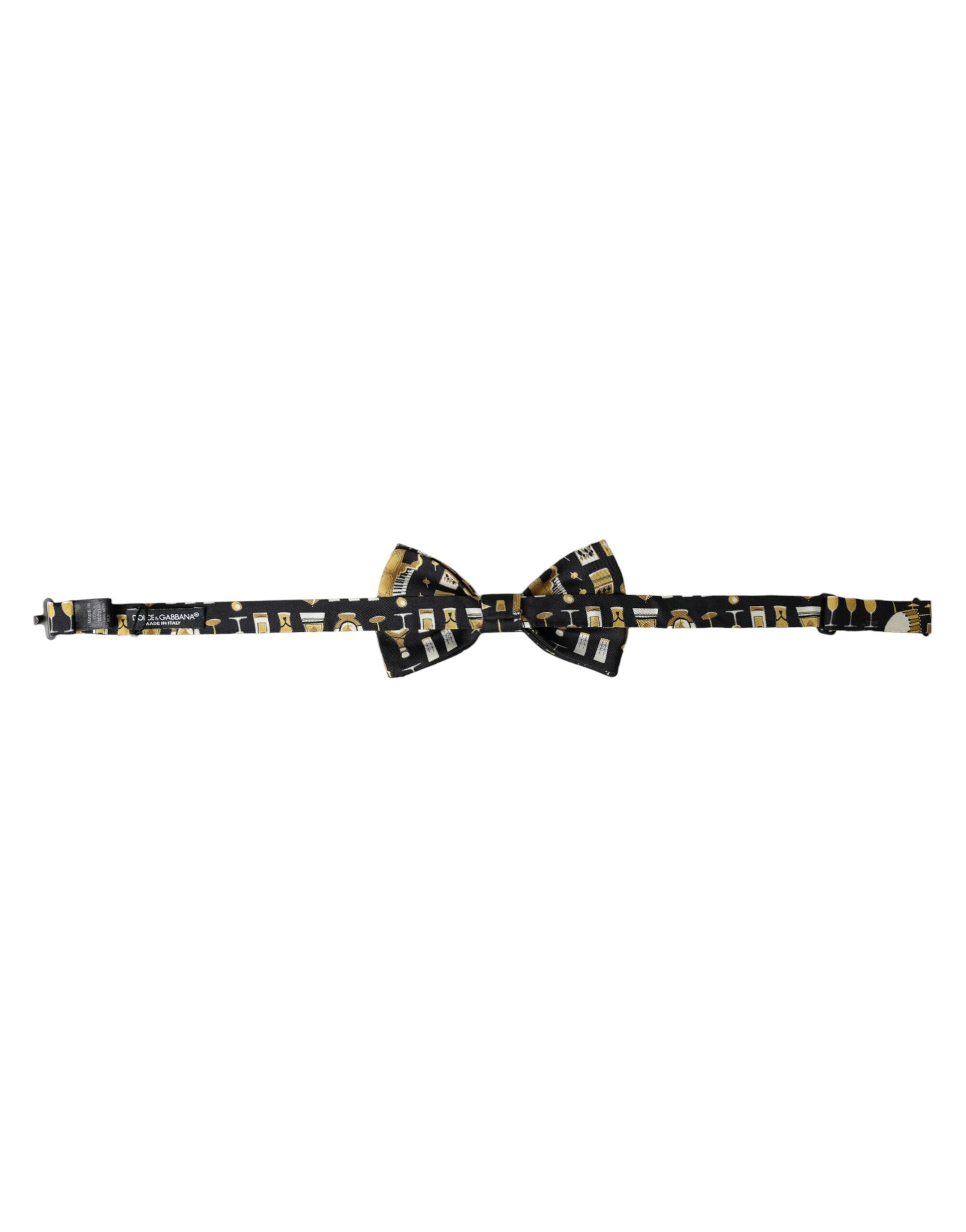 Dolce & Gabbana Black Bowties for Men side view