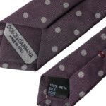 Dolce & Gabbana Purple Ties for Men side view