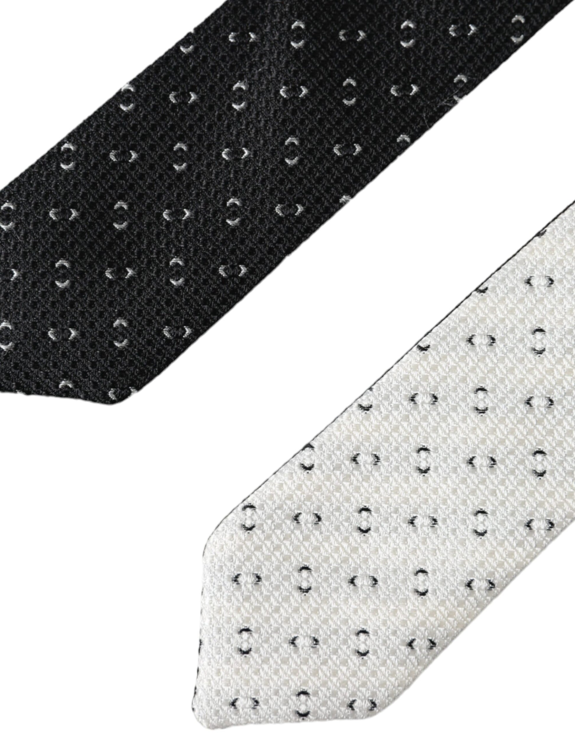Dolce & Gabbana Black Ties for Men detail view