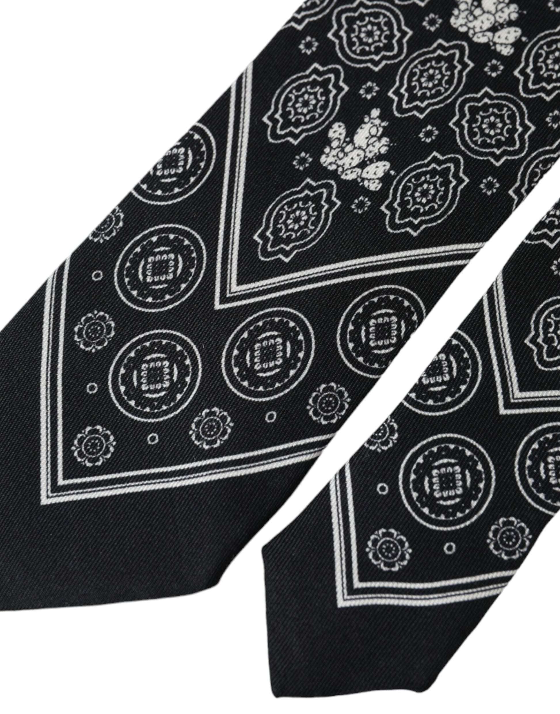 Dolce & Gabbana Black Ties for Men detail view