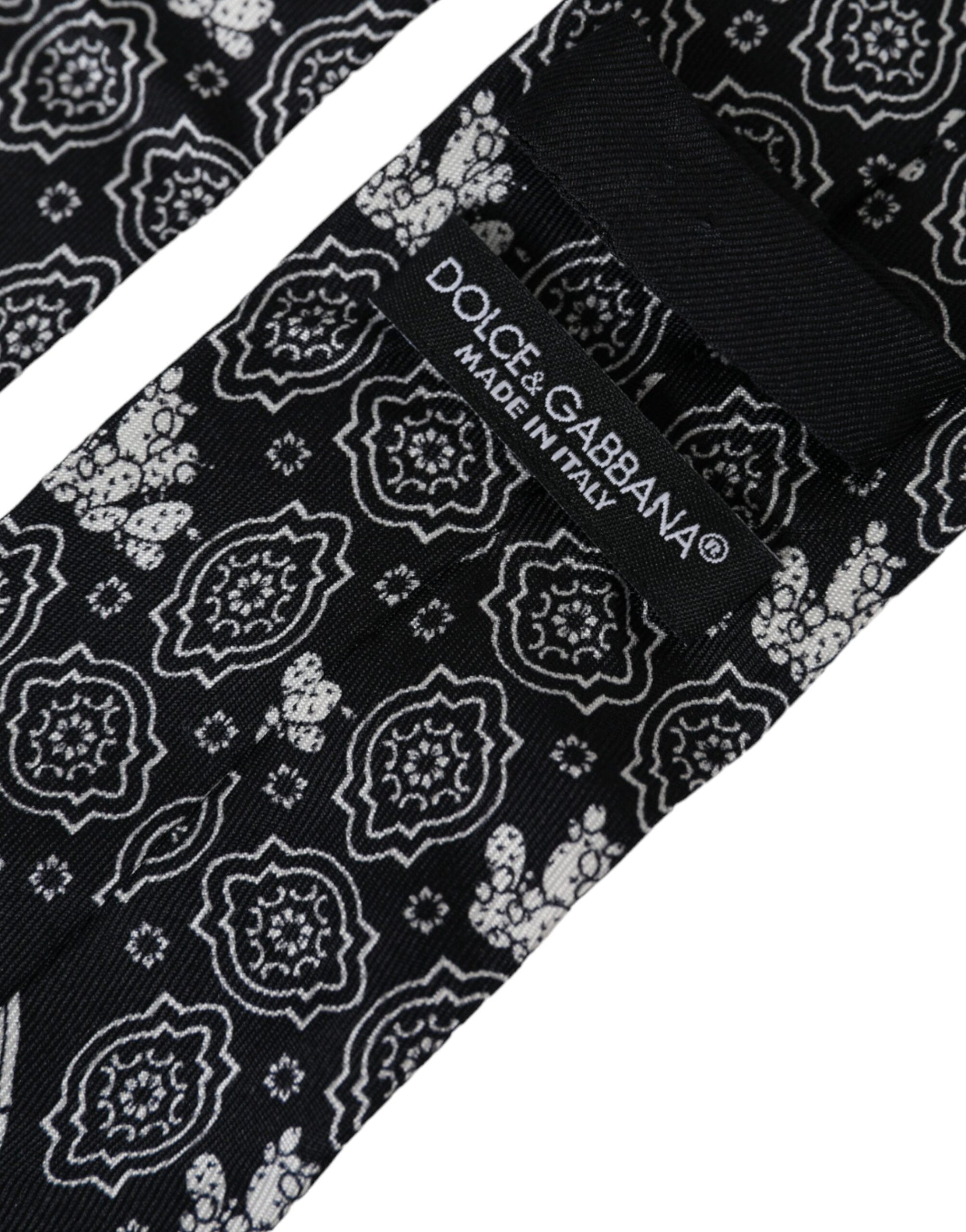Dolce & Gabbana Black Ties for Men side view