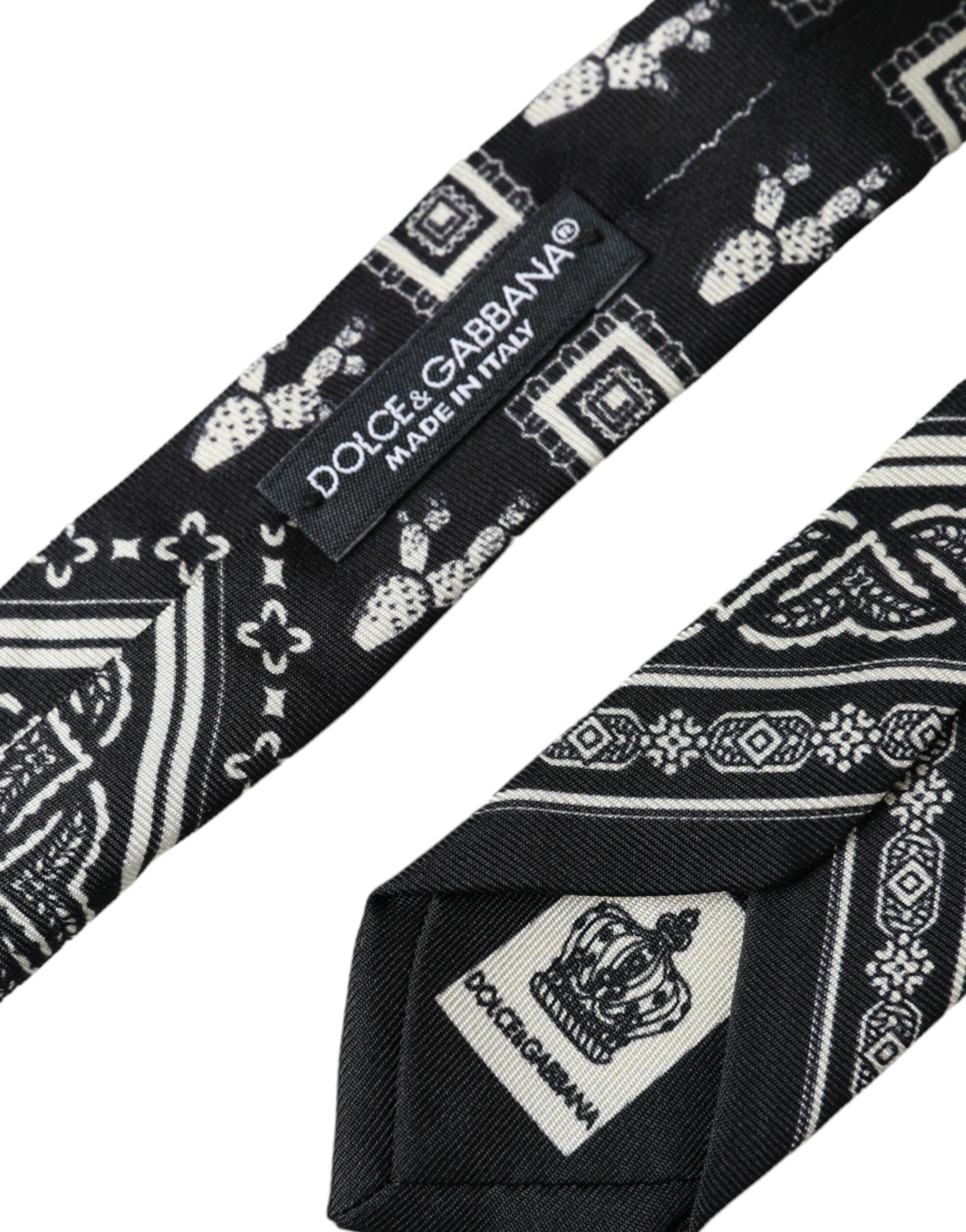 Dolce & Gabbana Black Ties for Men detail view