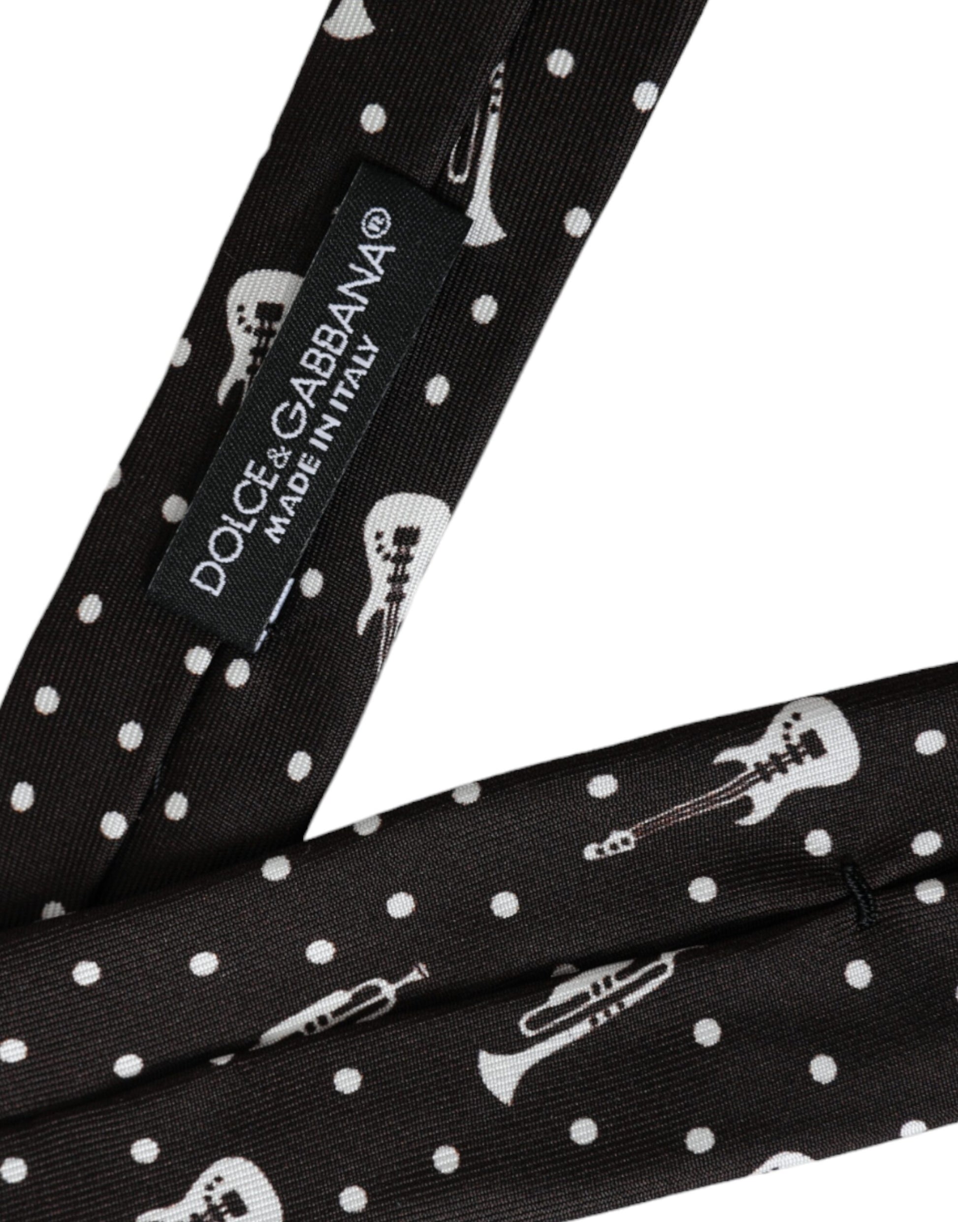 Dolce & Gabbana Black Ties for Men detail view