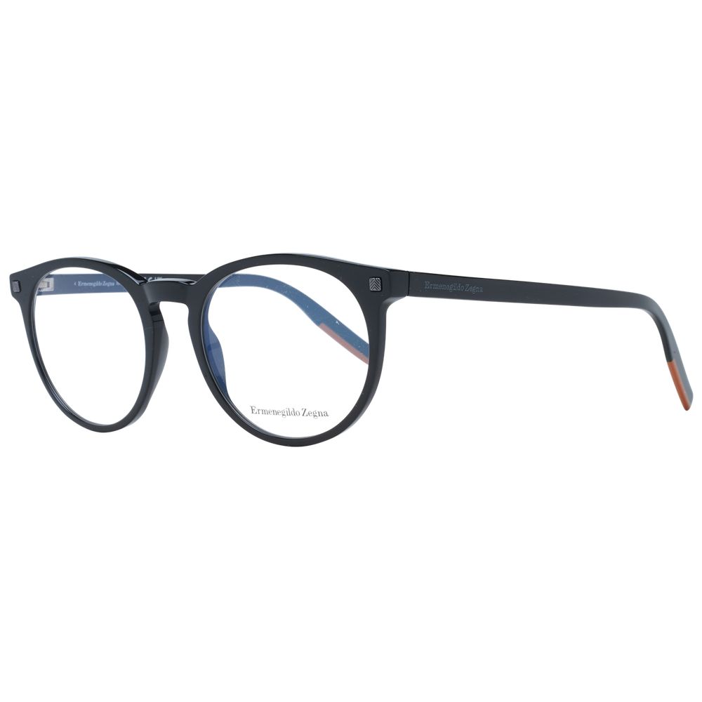 Ermenegildo Zegna Black Glasses Frames for Men