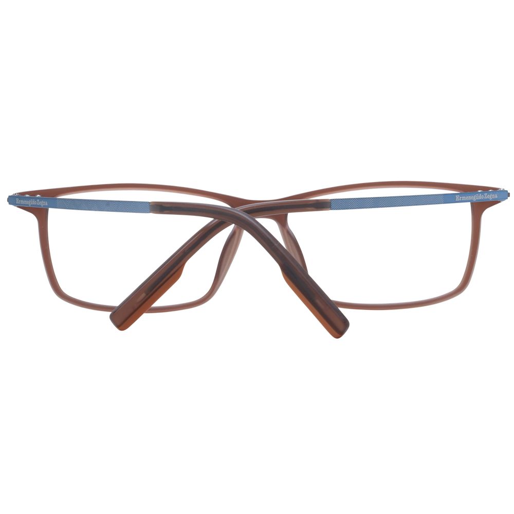 Ermenegildo Zegna Brown Glasses Frames for Men detail view