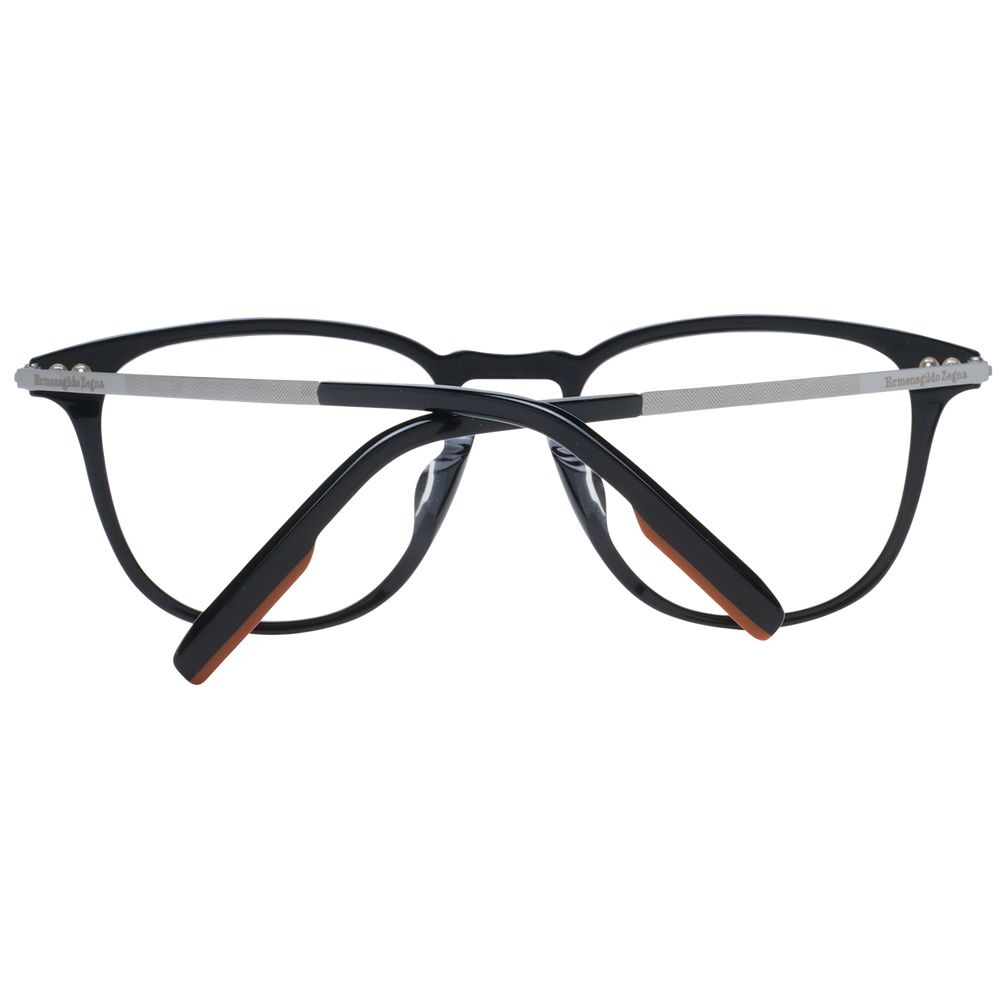 Ermenegildo Zegna Black Glasses Frames for Men detail view