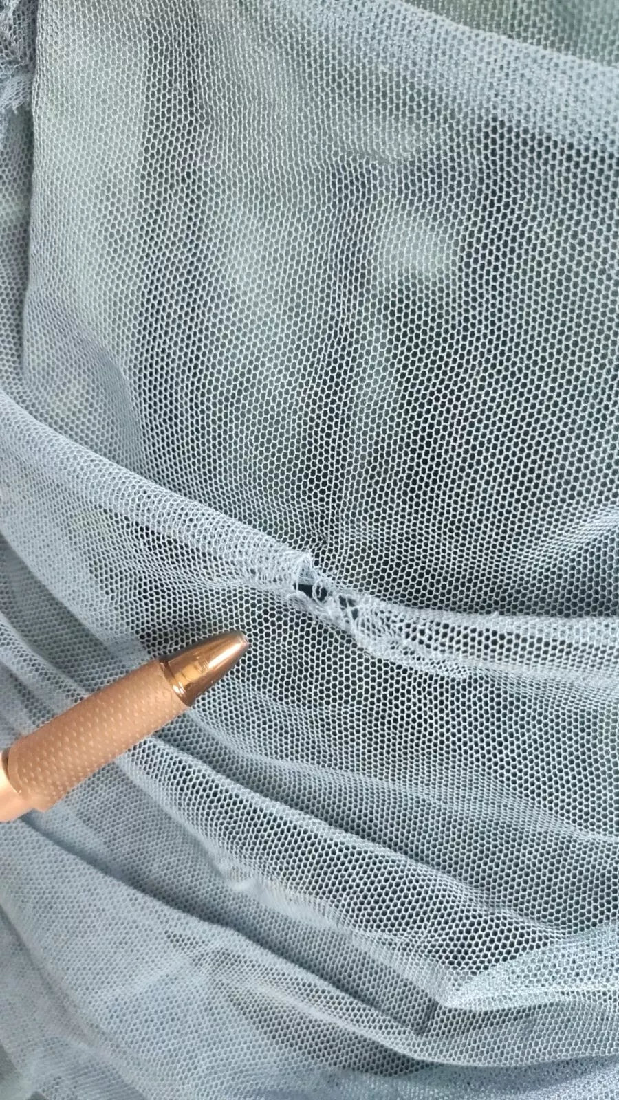 Robe fourreau en tulle ruché et maille bleue Dolce & Gabbana