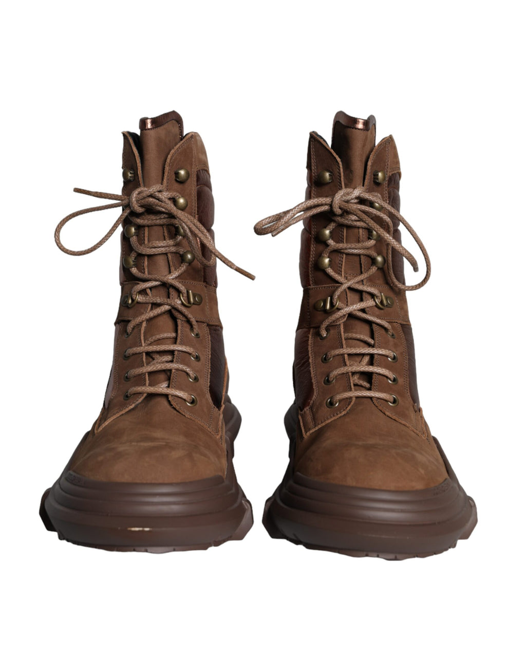 Dolce & Gabbana Brown Lace Up Boots for Men alternate view