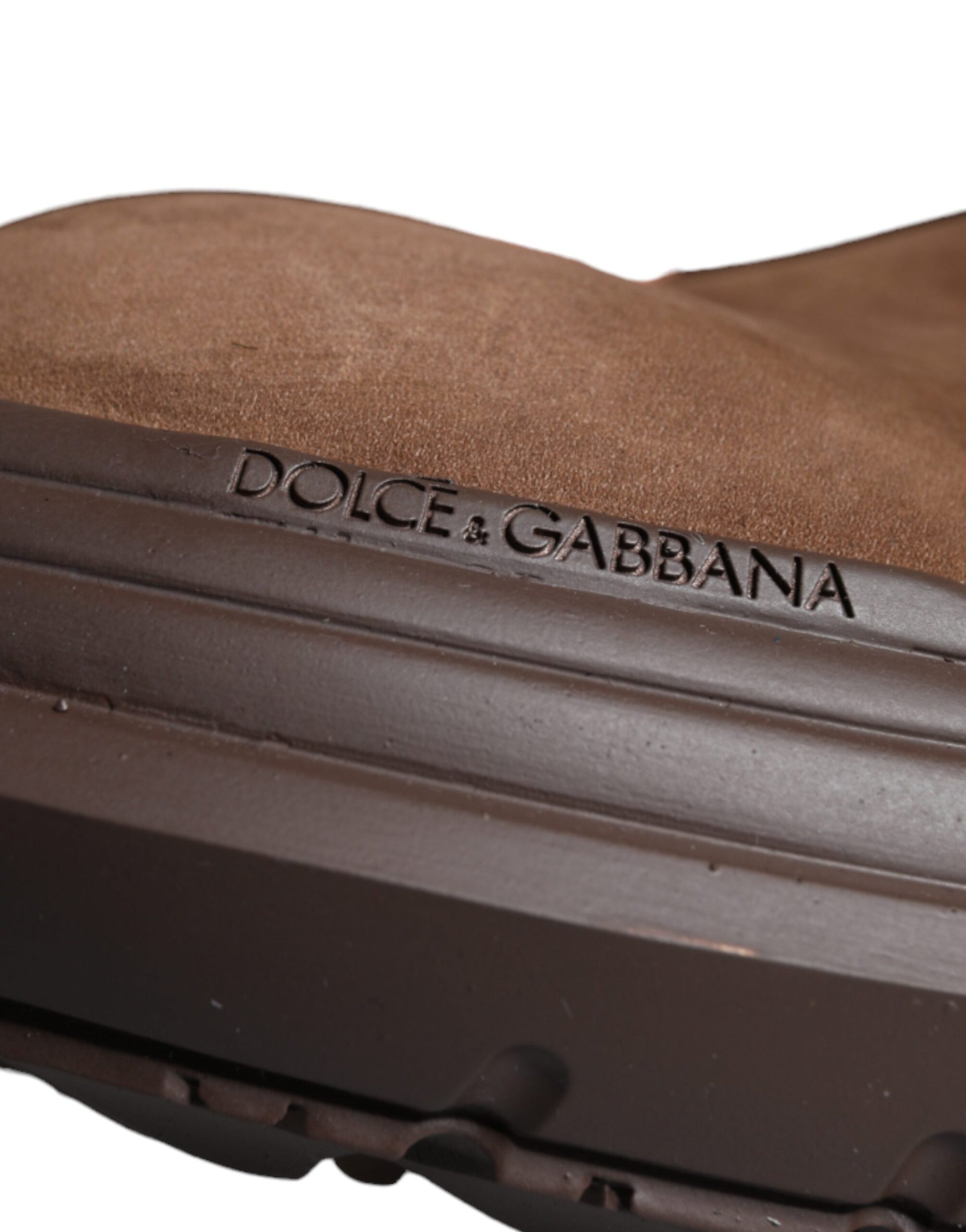 Dolce & Gabbana Brown Lace Up Boots for Men additional view