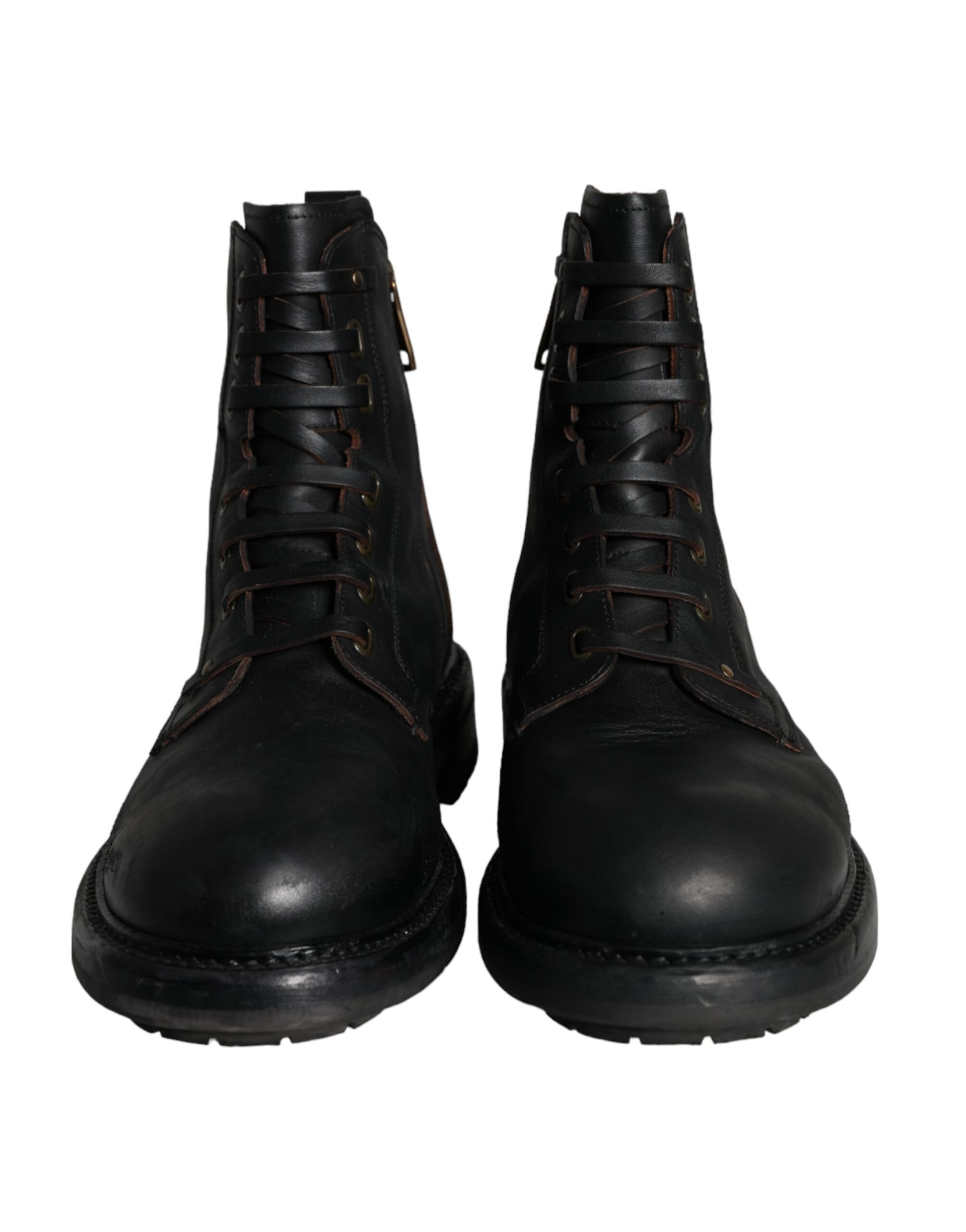 Dolce & Gabbana Black Lace Up Boots for Men alternate view