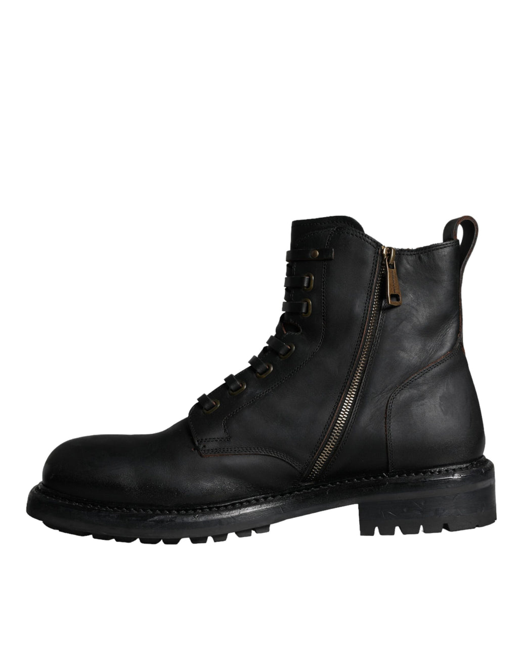 Dolce & Gabbana Black Lace Up Boots for Men additional view