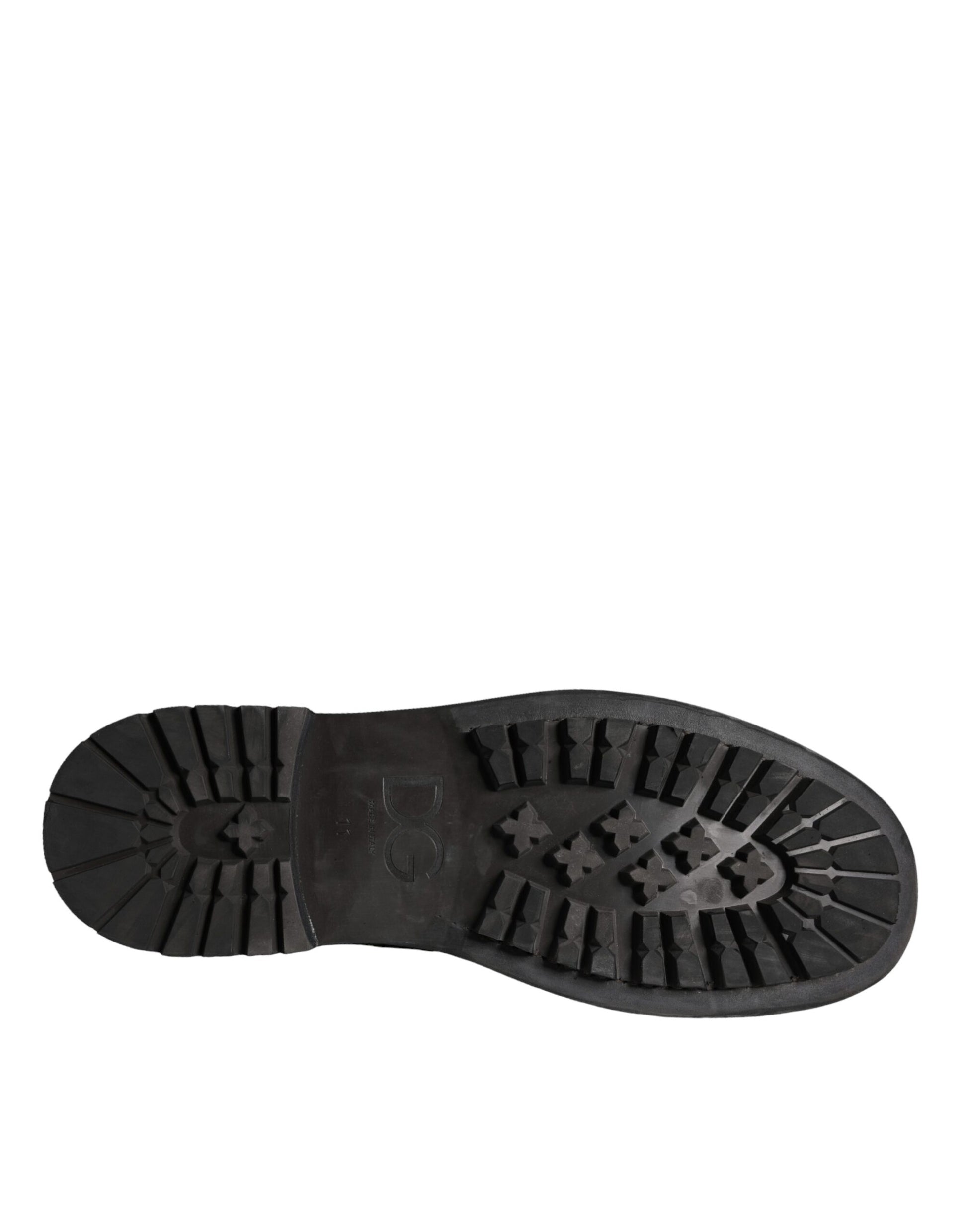Dolce & Gabbana Black Lace Up Boots for Men additional view