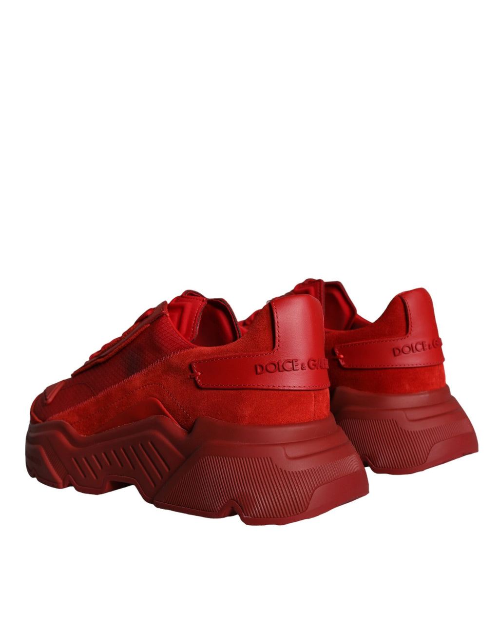 Dolce & Gabbana Red Chunky Sneakers for Men side view