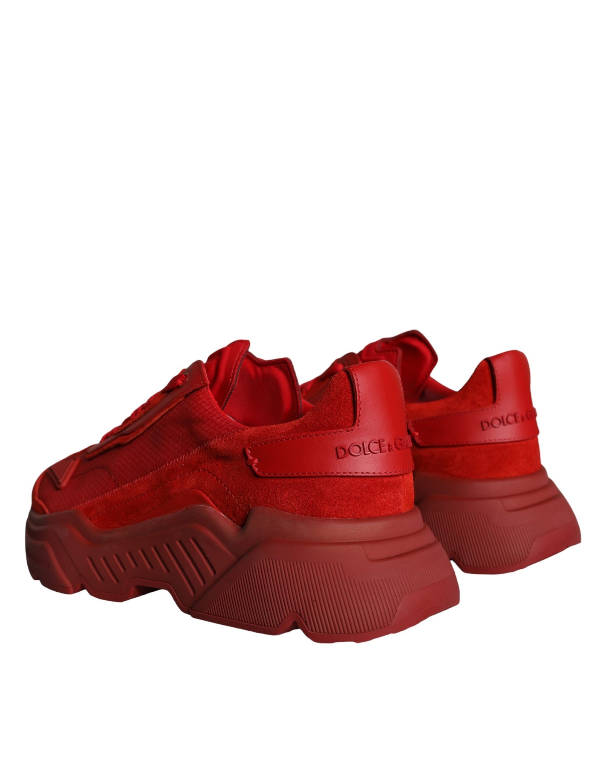 Dolce & Gabbana Red Low Top Sneakers for Men side view