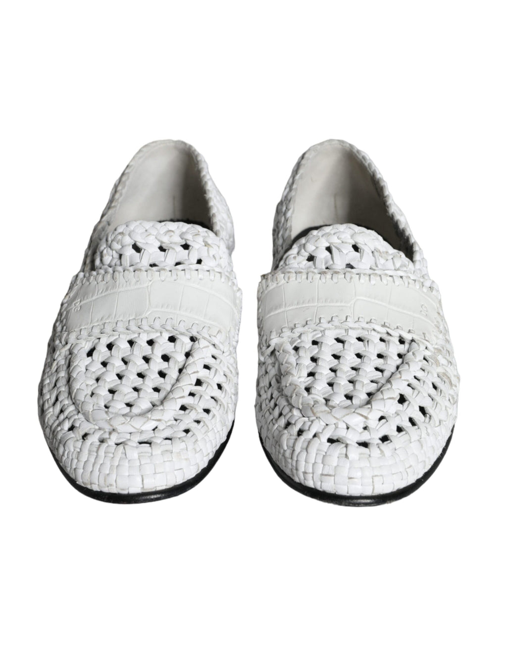 Dolce & Gabbana White Slip On Loafers for Men alternate view