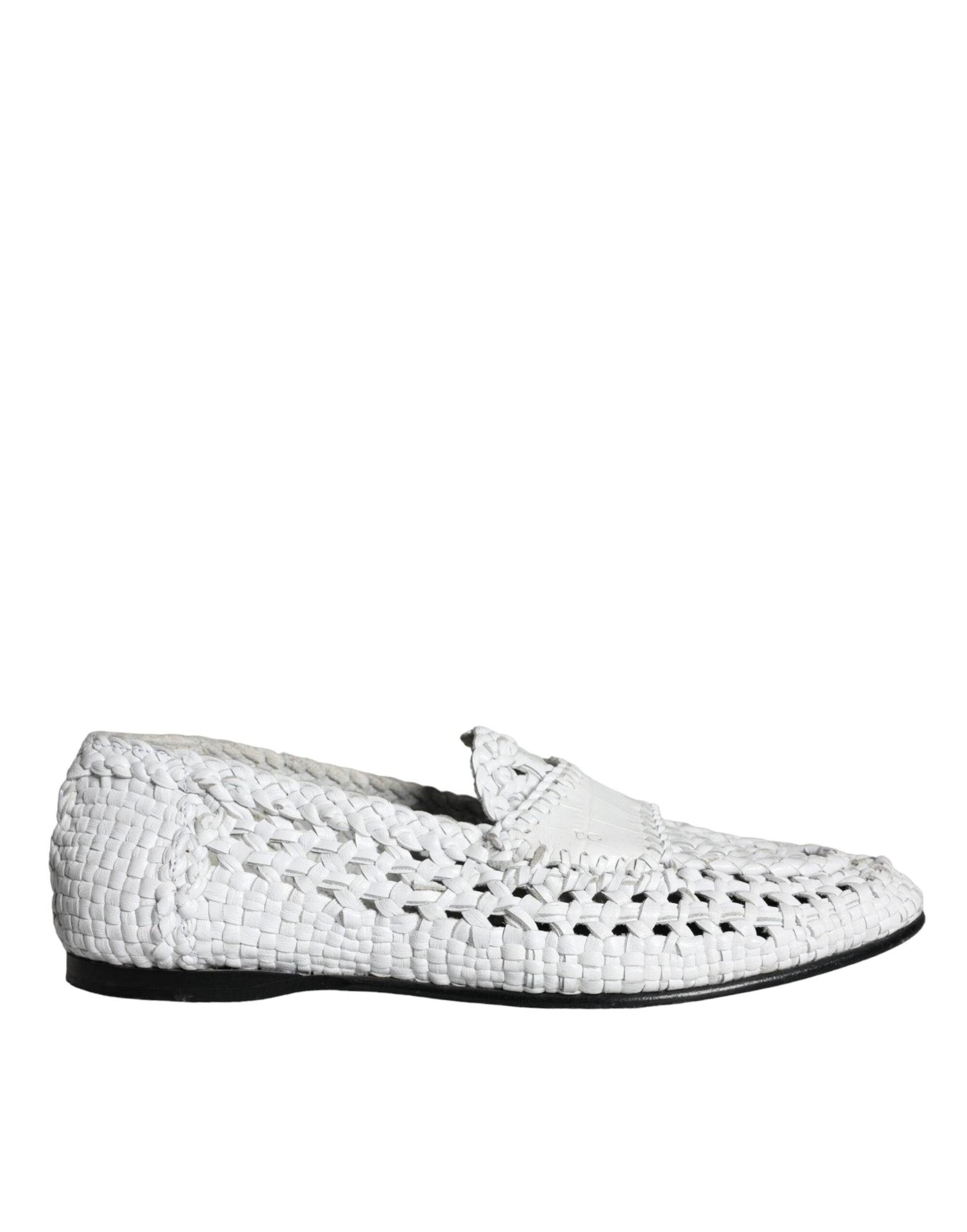 Dolce & Gabbana White Slip On Loafers for Men additional view