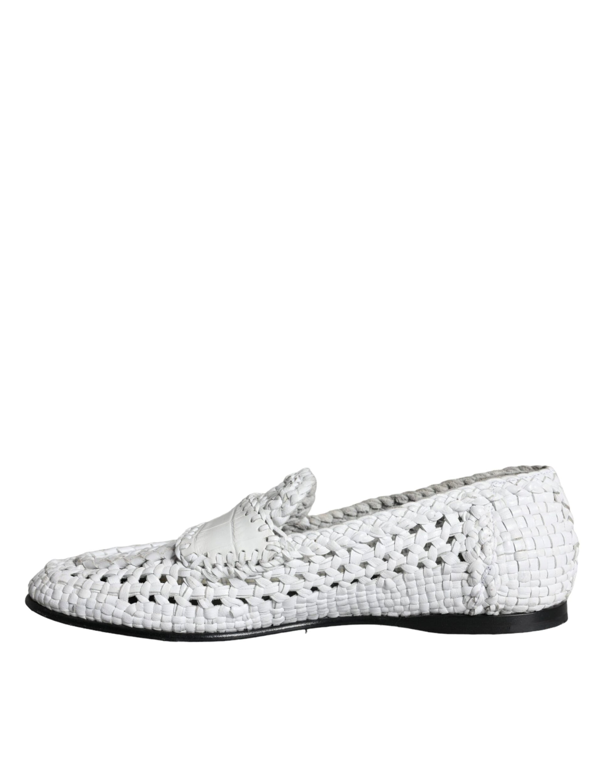 Dolce & Gabbana White Slip On Loafers for Men additional view