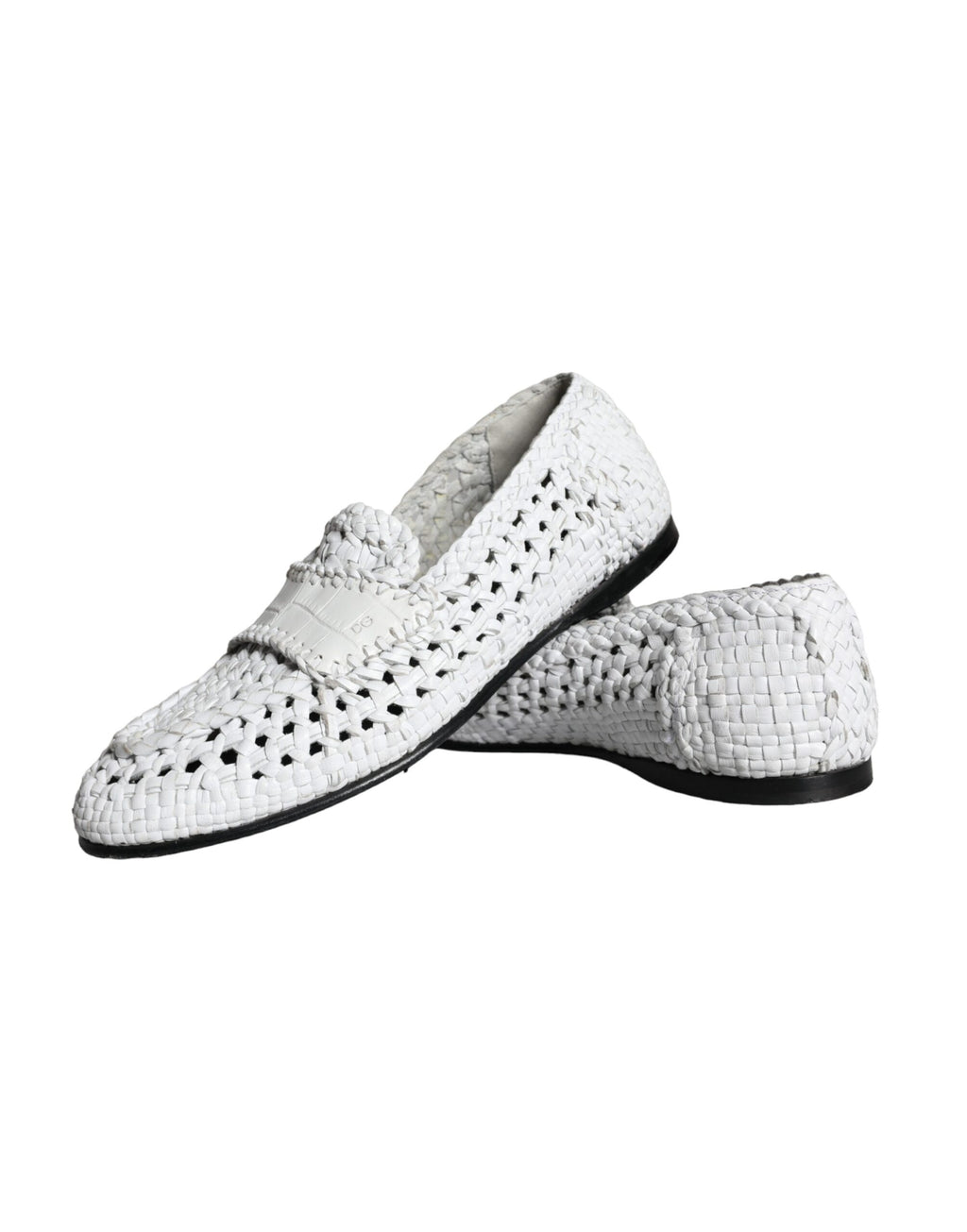 Dolce & Gabbana White Slip On Loafers for Men additional view
