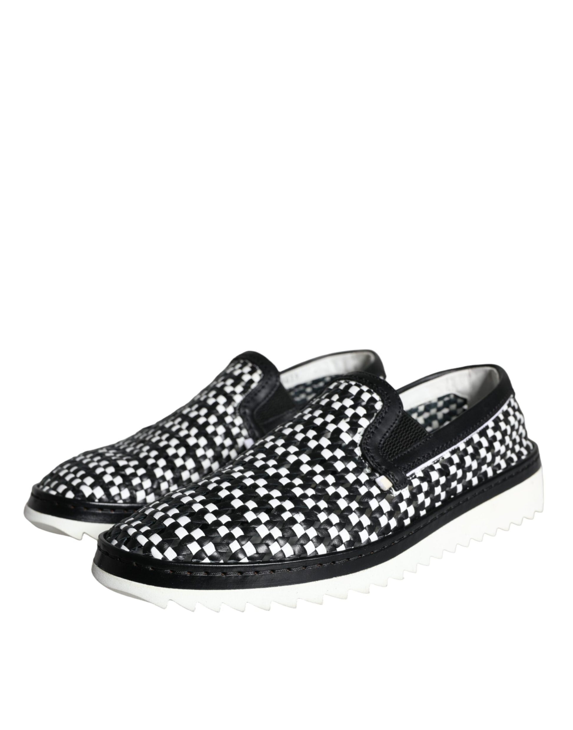 Dolce & Gabbana Black Slip On Loafers for Men detail view