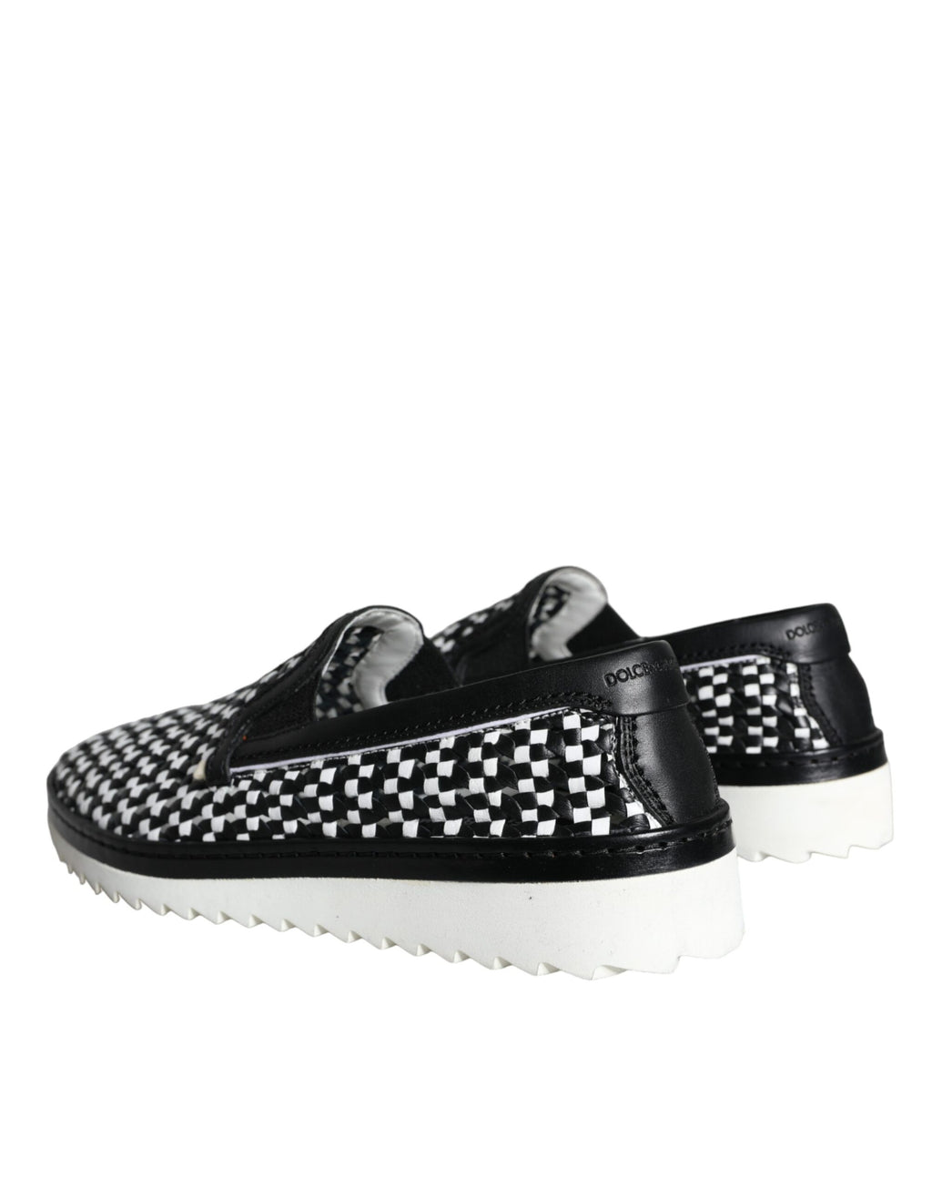 Dolce & Gabbana Black Slip On Loafers for Men side view