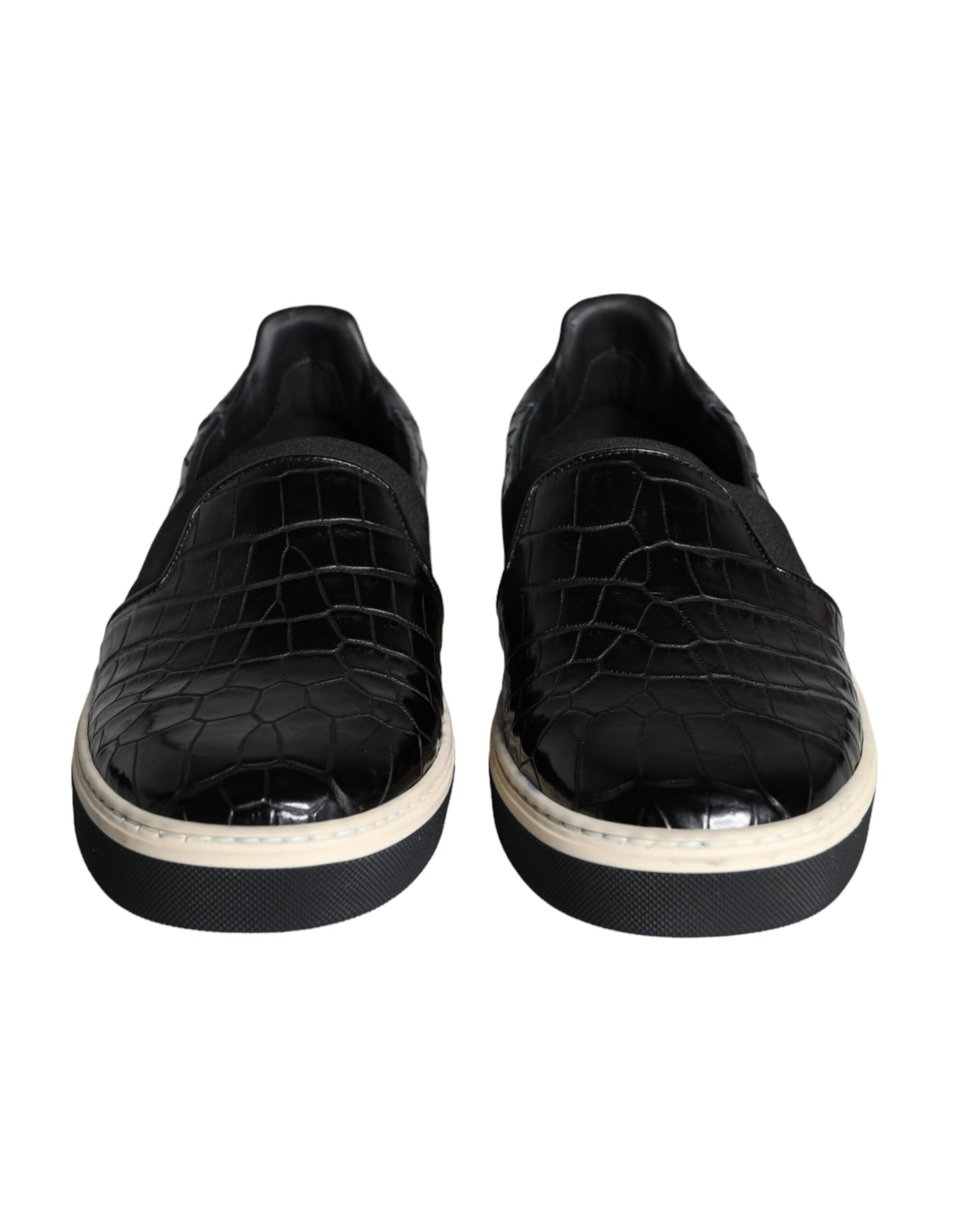 Dolce & Gabbana Black Slip On Loafers for Men alternate view