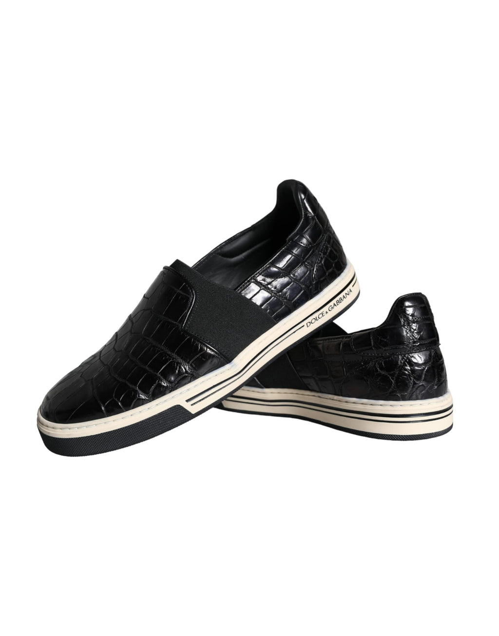 Dolce & Gabbana Black Slip On Loafers for Men additional view