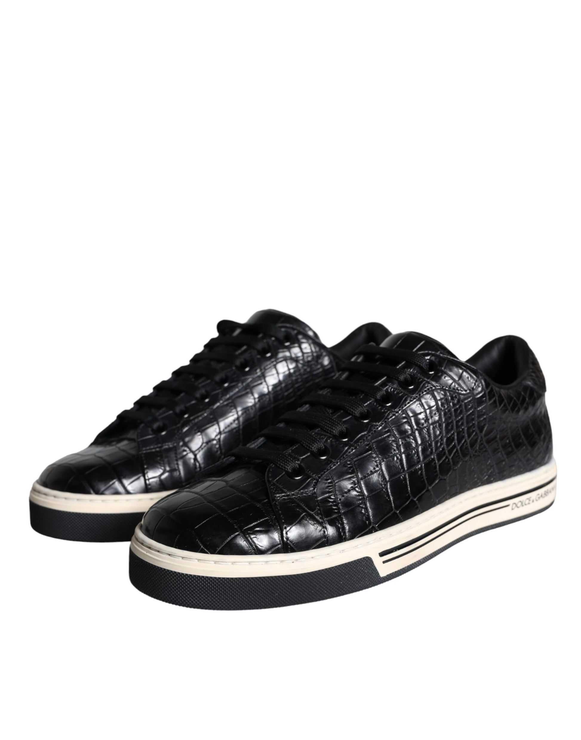 Dolce & Gabbana Black Low Top Sneakers for Men detail view