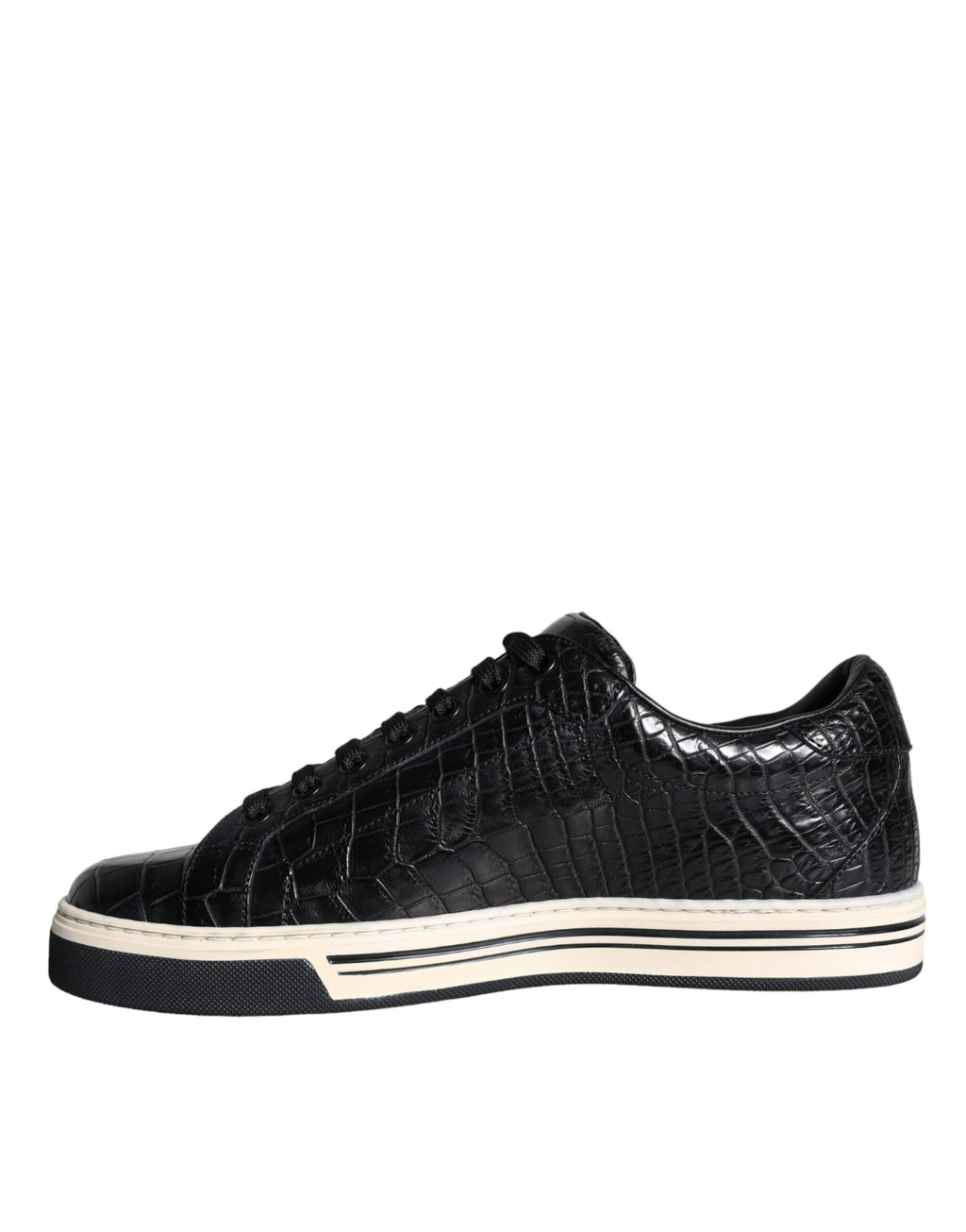 Dolce & Gabbana Black Low Top Sneakers for Men side view