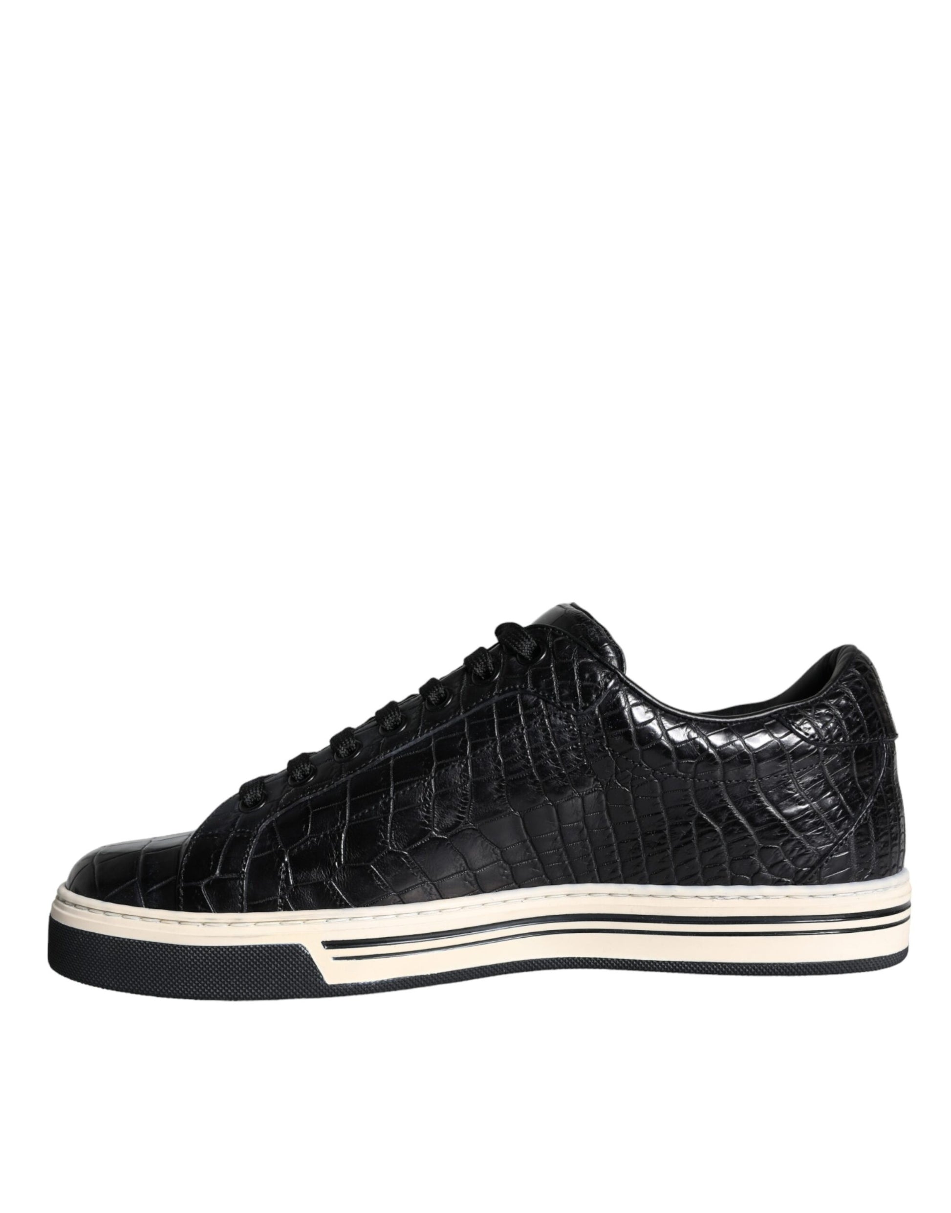 Dolce & Gabbana Black Low Top Sneakers for Men side view