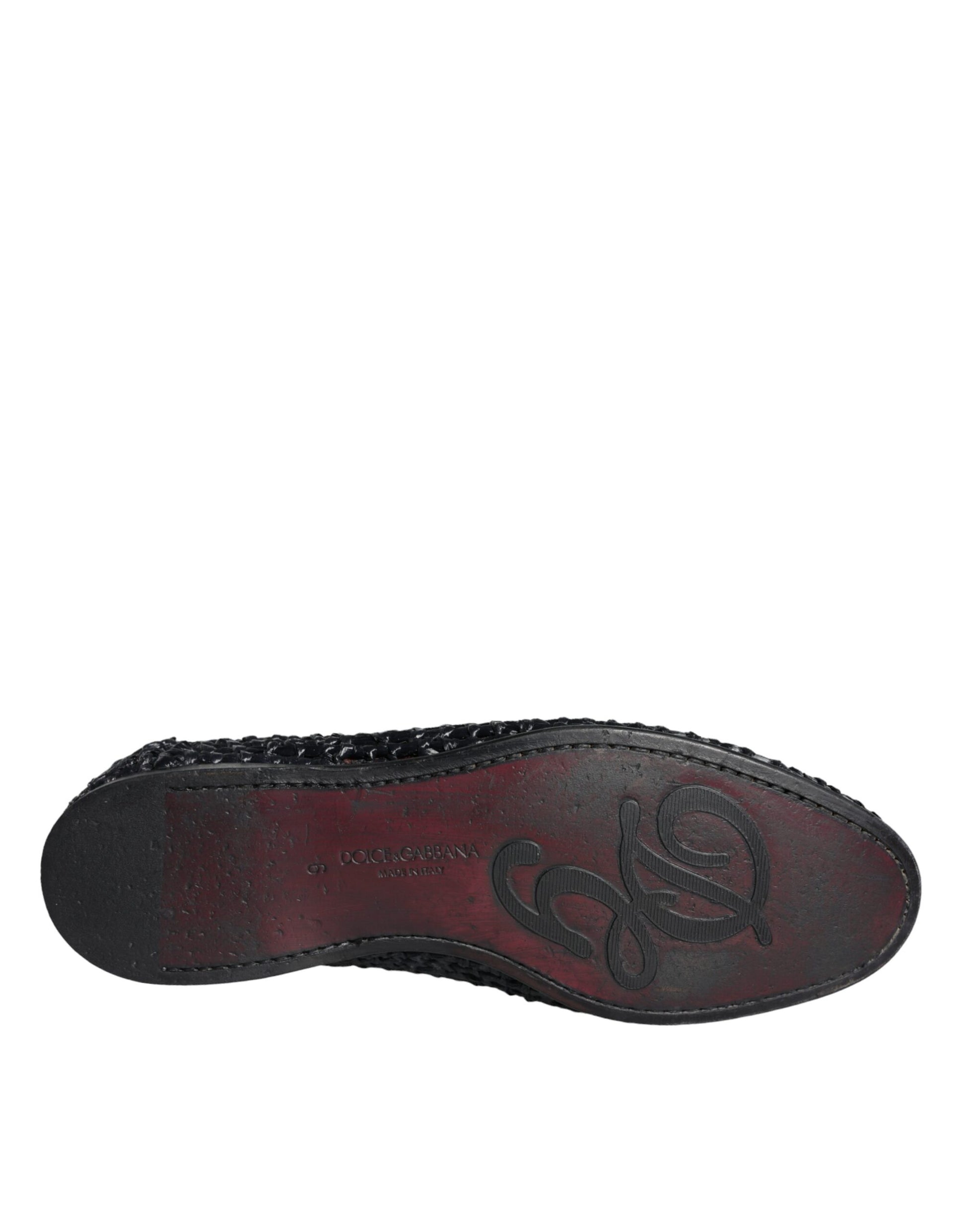 Dolce & Gabbana Black Slip On Loafers for Men additional view