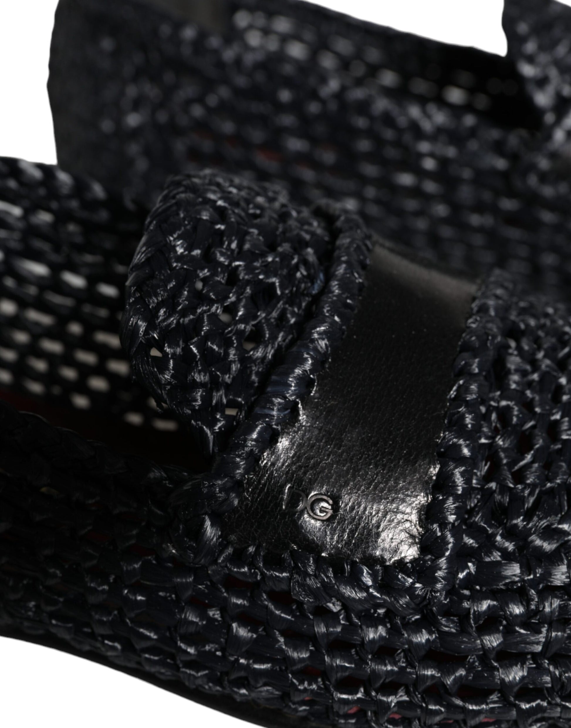 Dolce & Gabbana Black Slip On Loafers for Men side view