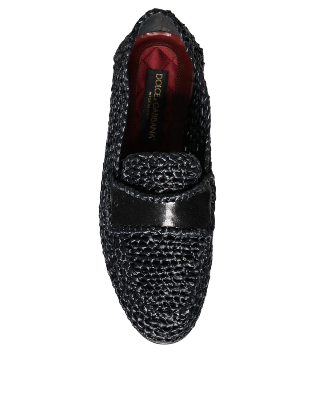 Dolce & Gabbana Black Slip On Loafers for Men detail view