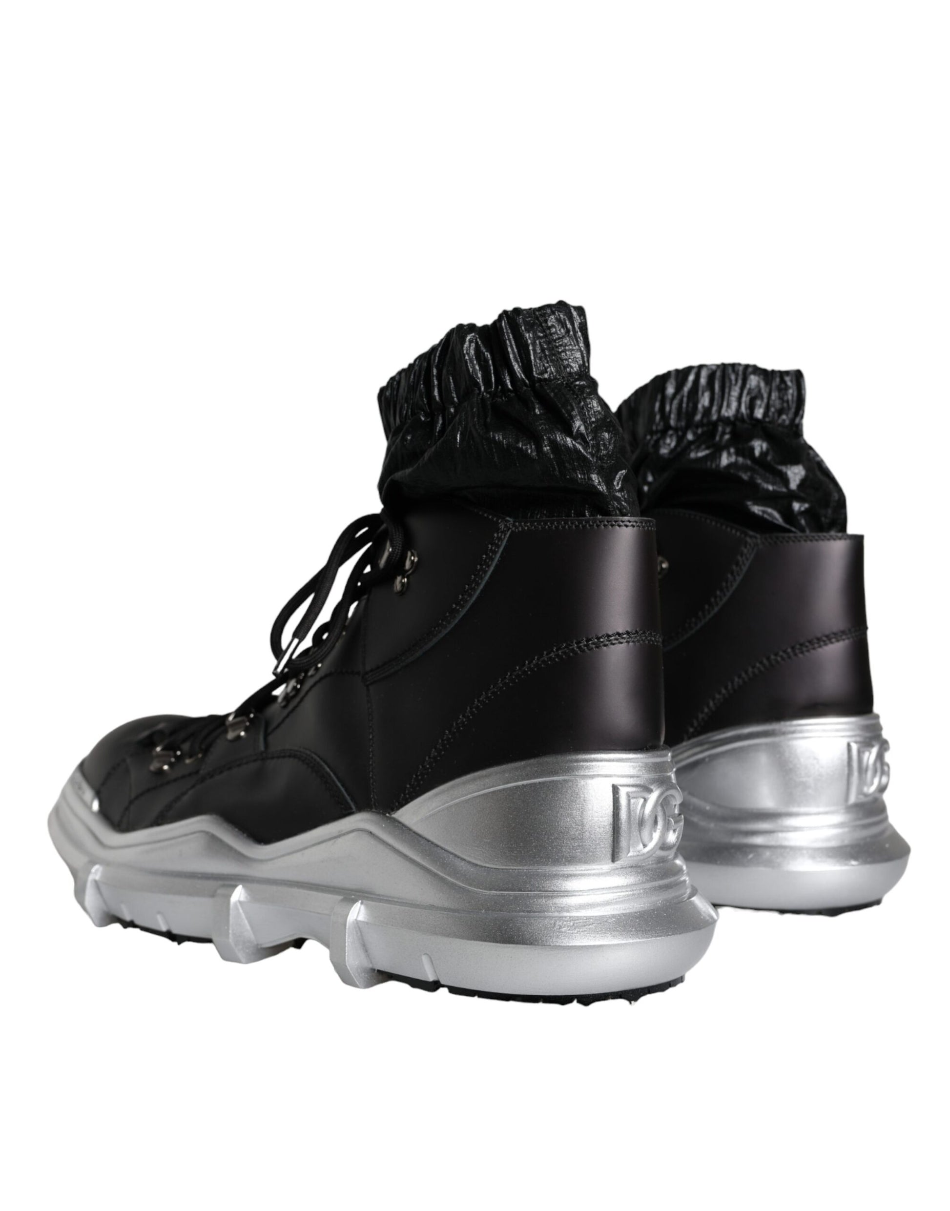 Dolce & Gabbana Black High Tops for Men side view