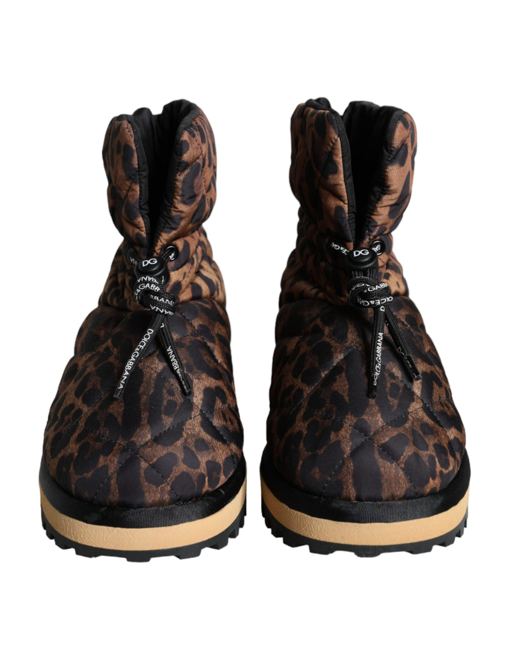 Bottes cheville léopard marron Dolce & Gabbana Chaussures rembourrées