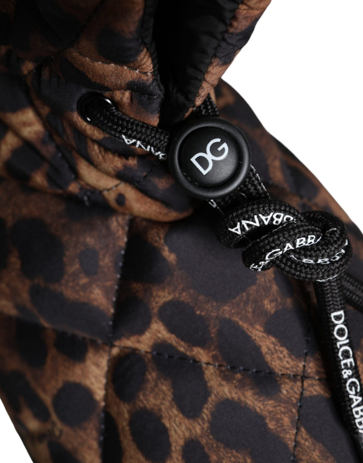Dolce & Gabbana Braune Leoparden-Stiefeletten Gepolsterte Schuhe