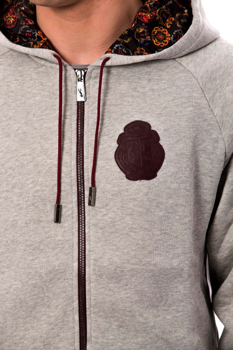 Billionaire Italian Couture – Grauer Kapuzen-Sweatsuit aus Baumwolle
