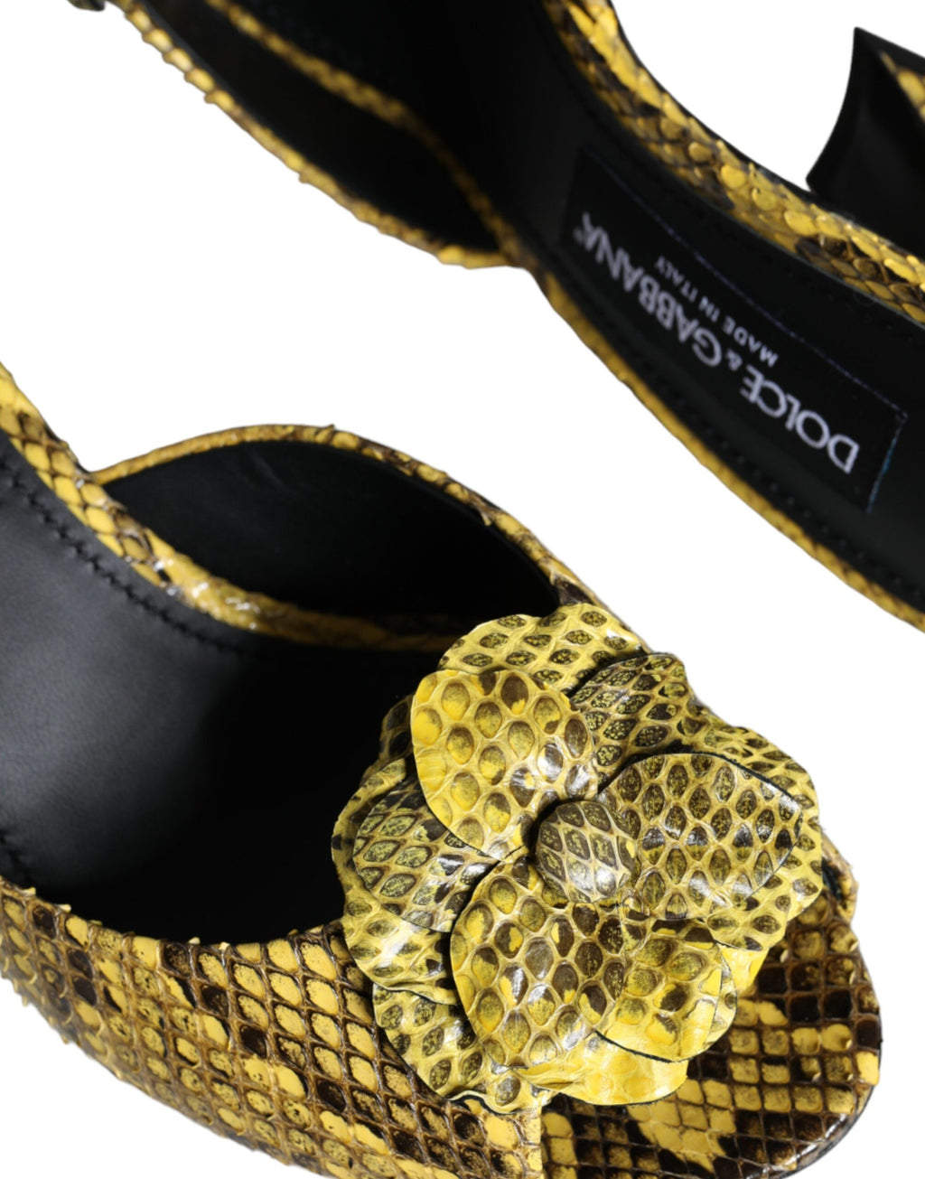 Dolce & Gabbana Yellow Stiletto Heels for Women additional view
