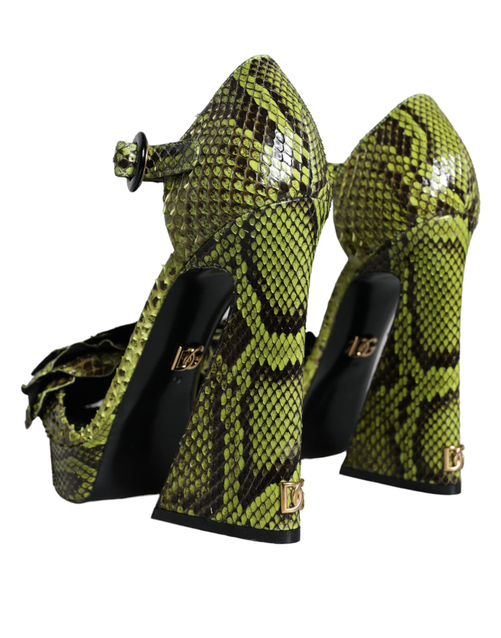 Dolce & Gabbana Green Platforms for Women side view