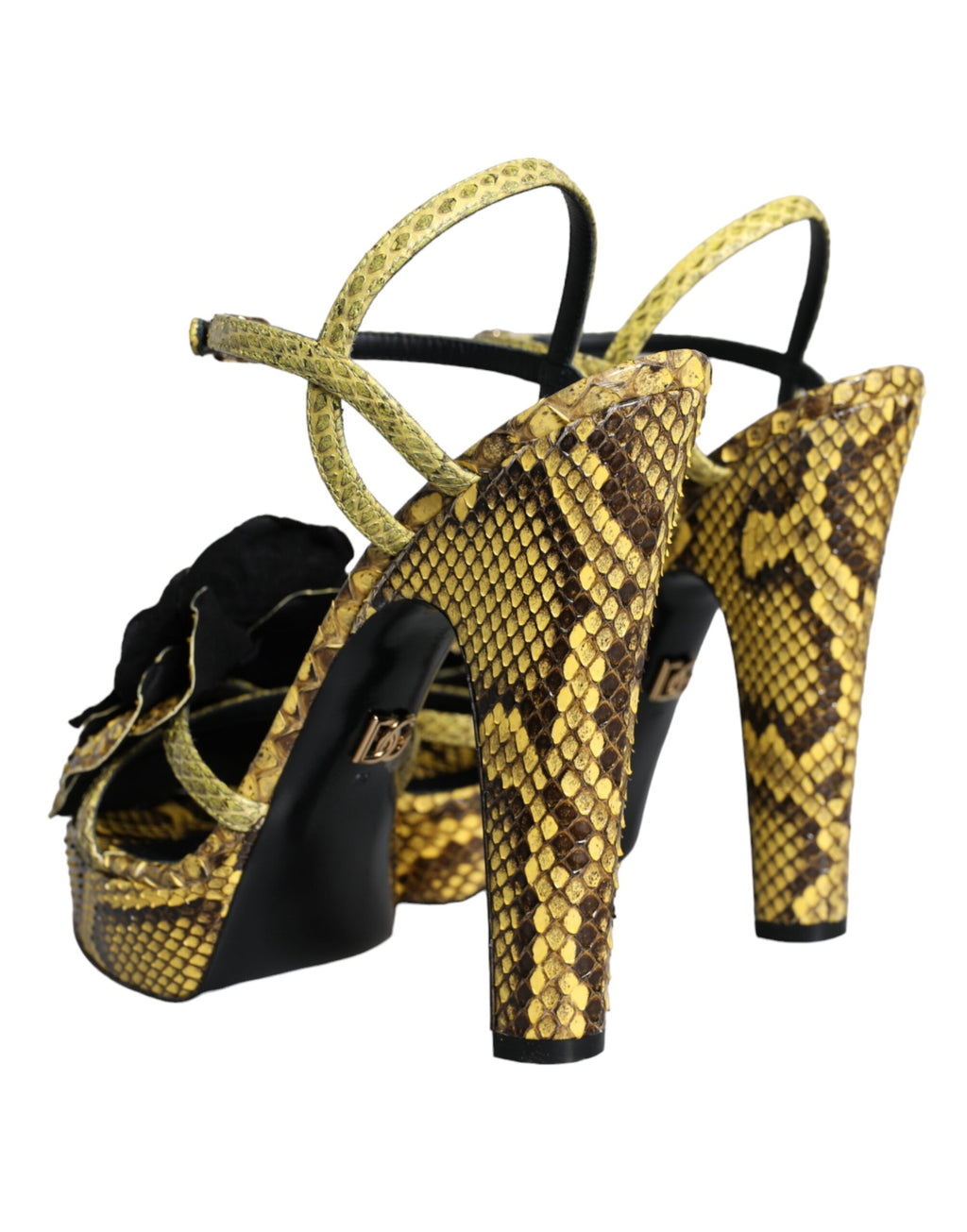 Dolce & Gabbana Yellow Stiletto Heels for Women side view