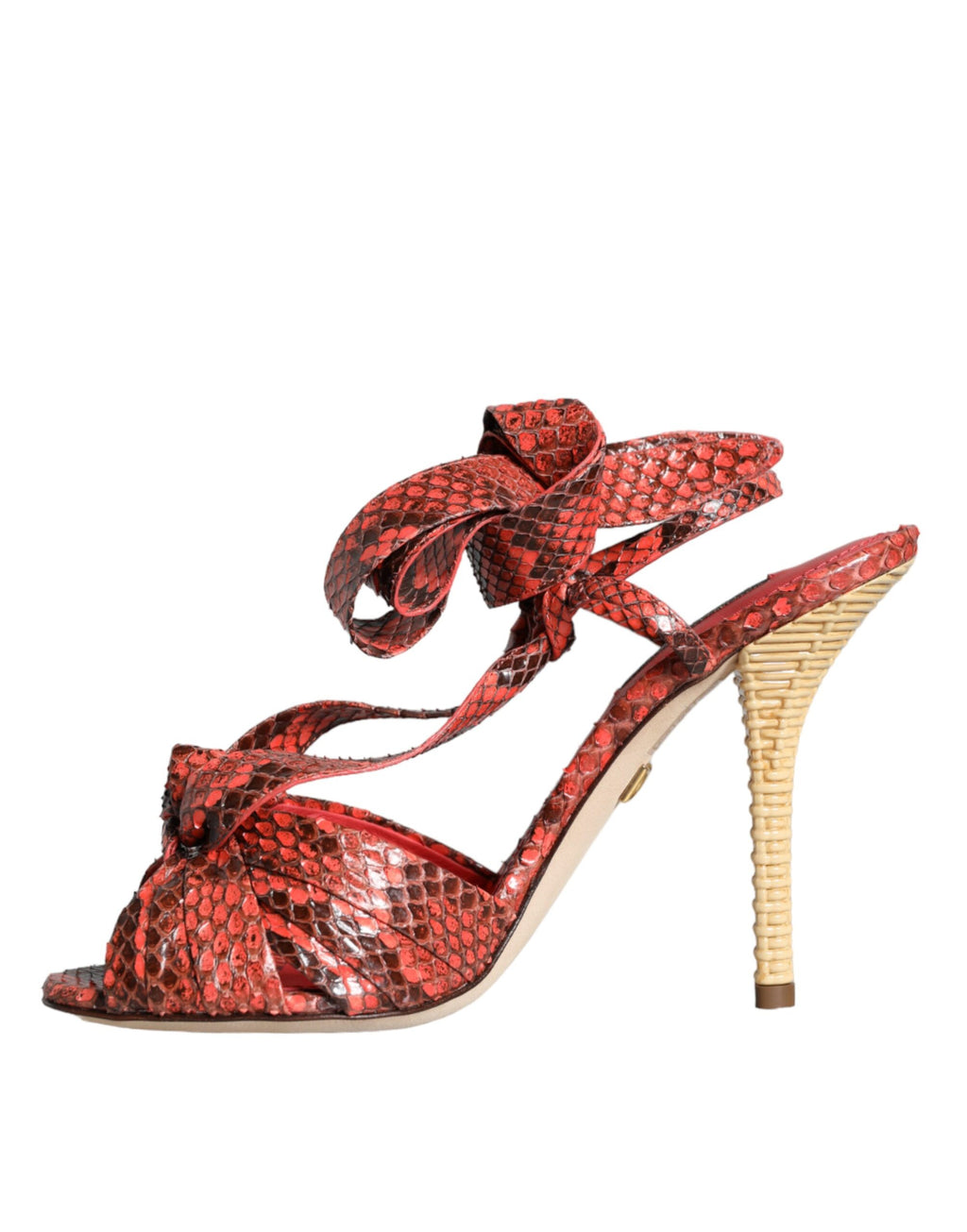 Dolce & Gabbana Orange Stiletto Heels for Women side view