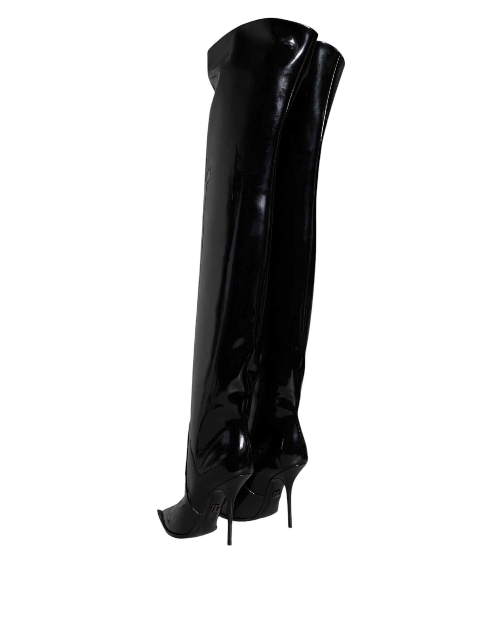 Dolce & Gabbana Black Over The Knee for Women side view