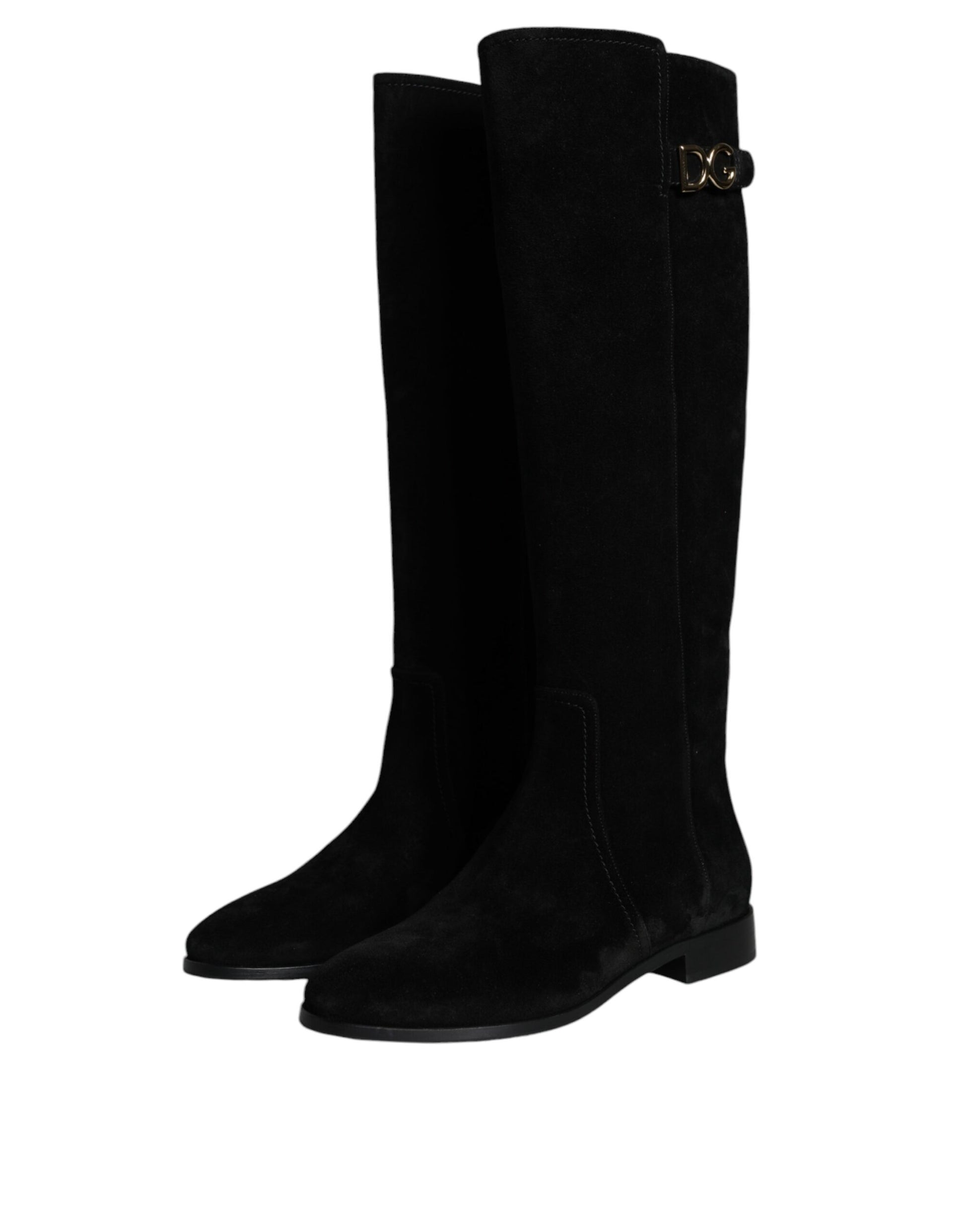 Dolce & Gabbana Black Flat for Women detail view