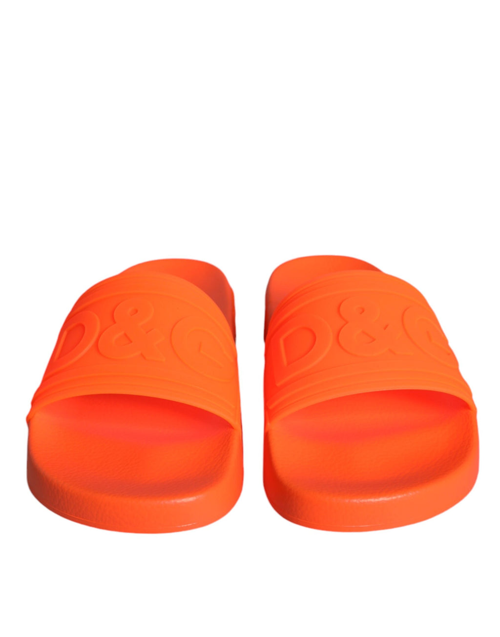 Chaussons de plage Dolce & Gabbana en caoutchouc orange