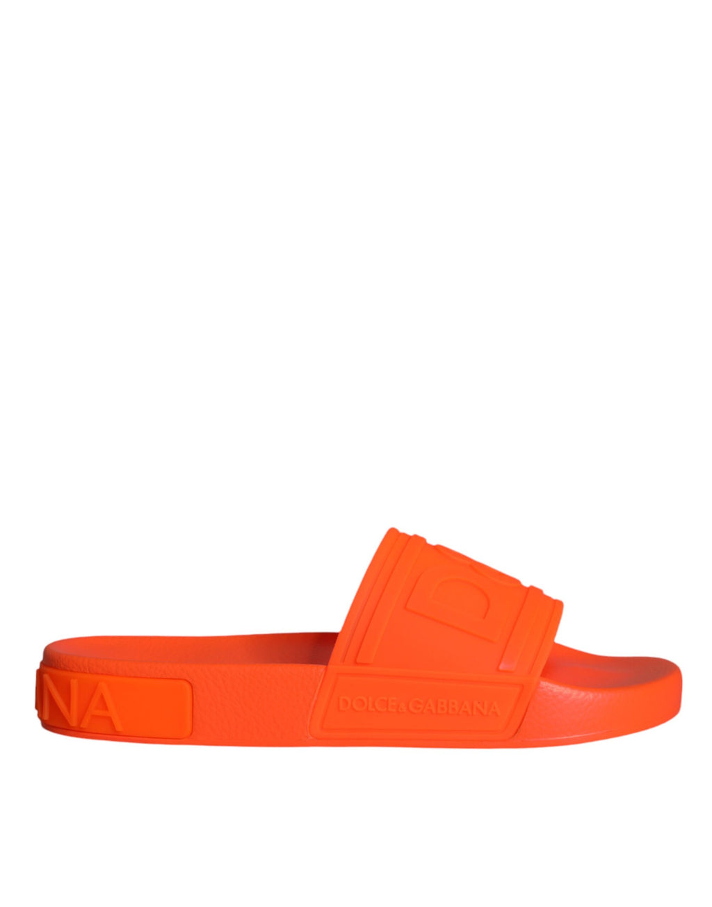 Chaussons de plage Dolce & Gabbana en caoutchouc orange