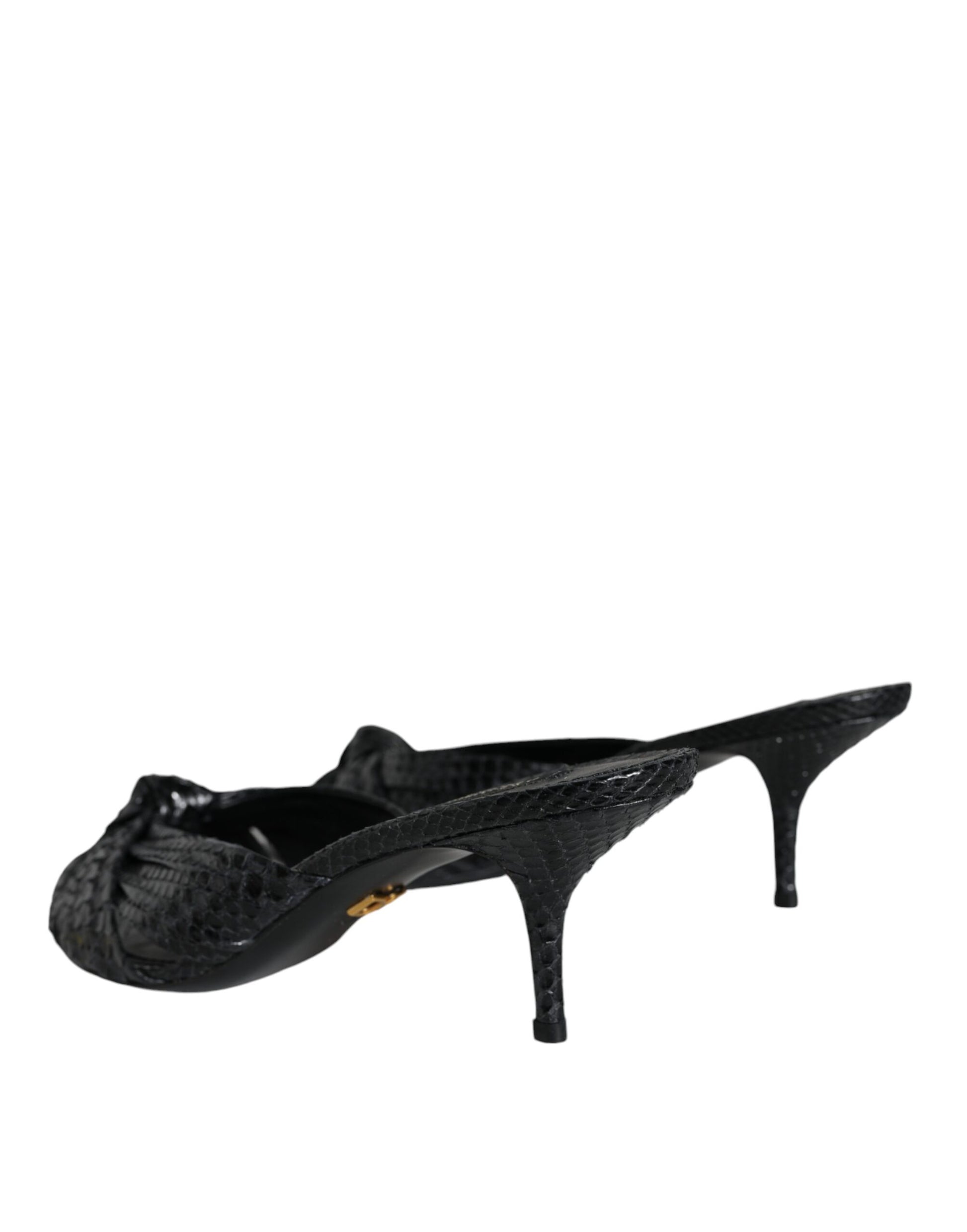 Dolce & Gabbana Black Stiletto Heels for Women side view