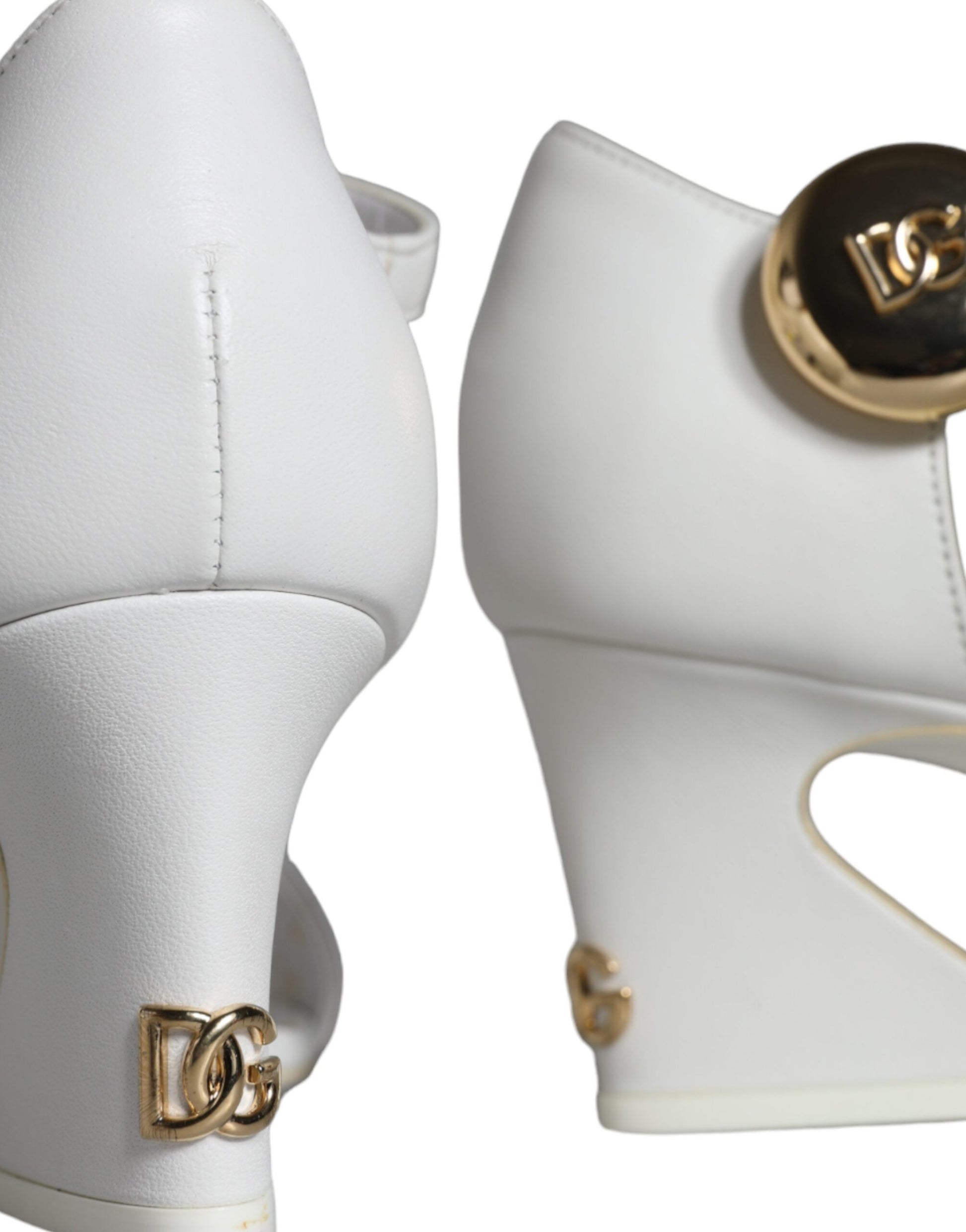 Dolce & Gabbana White Stiletto Heels for Women additional view