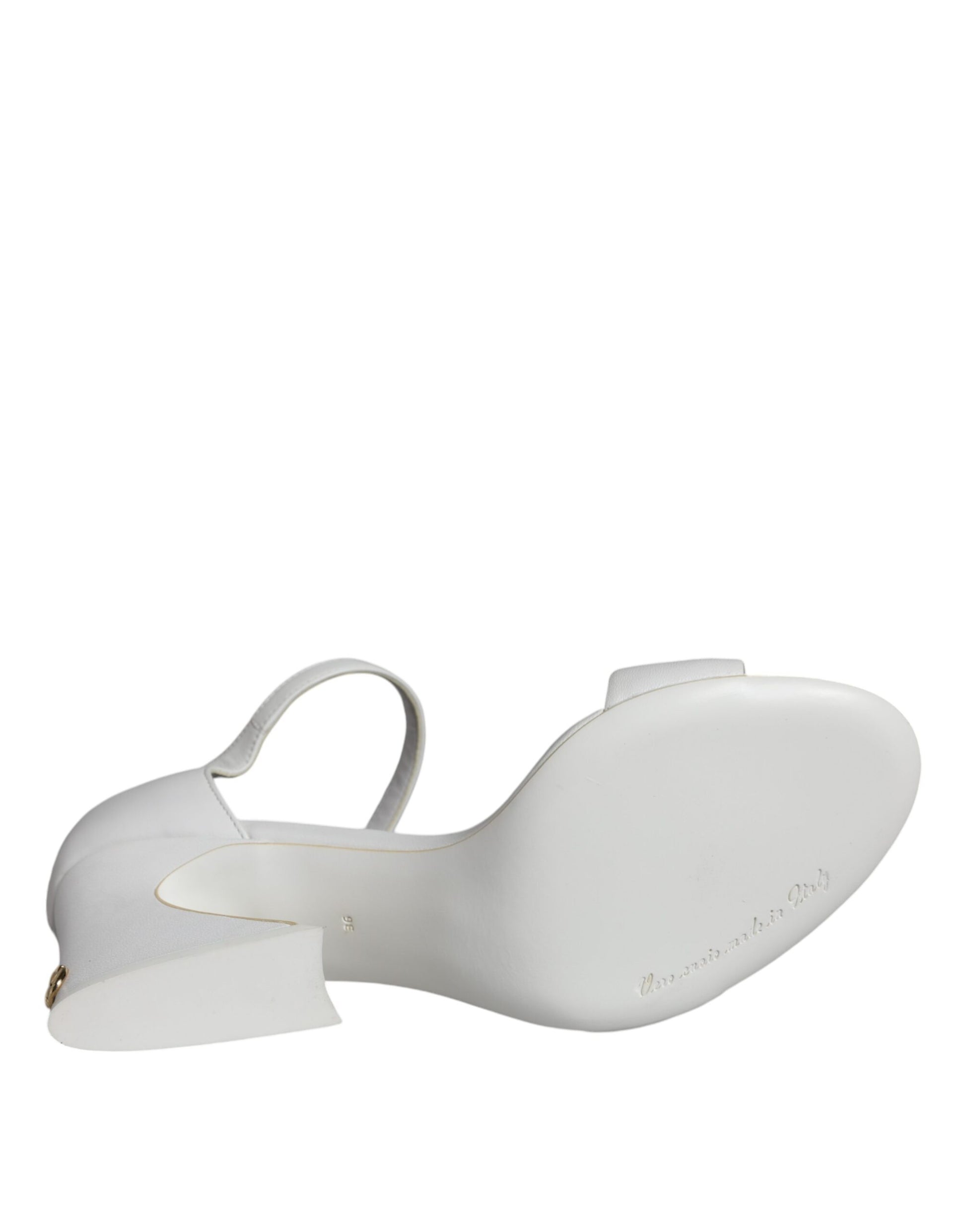 Dolce & Gabbana White Stiletto Heels for Women additional view