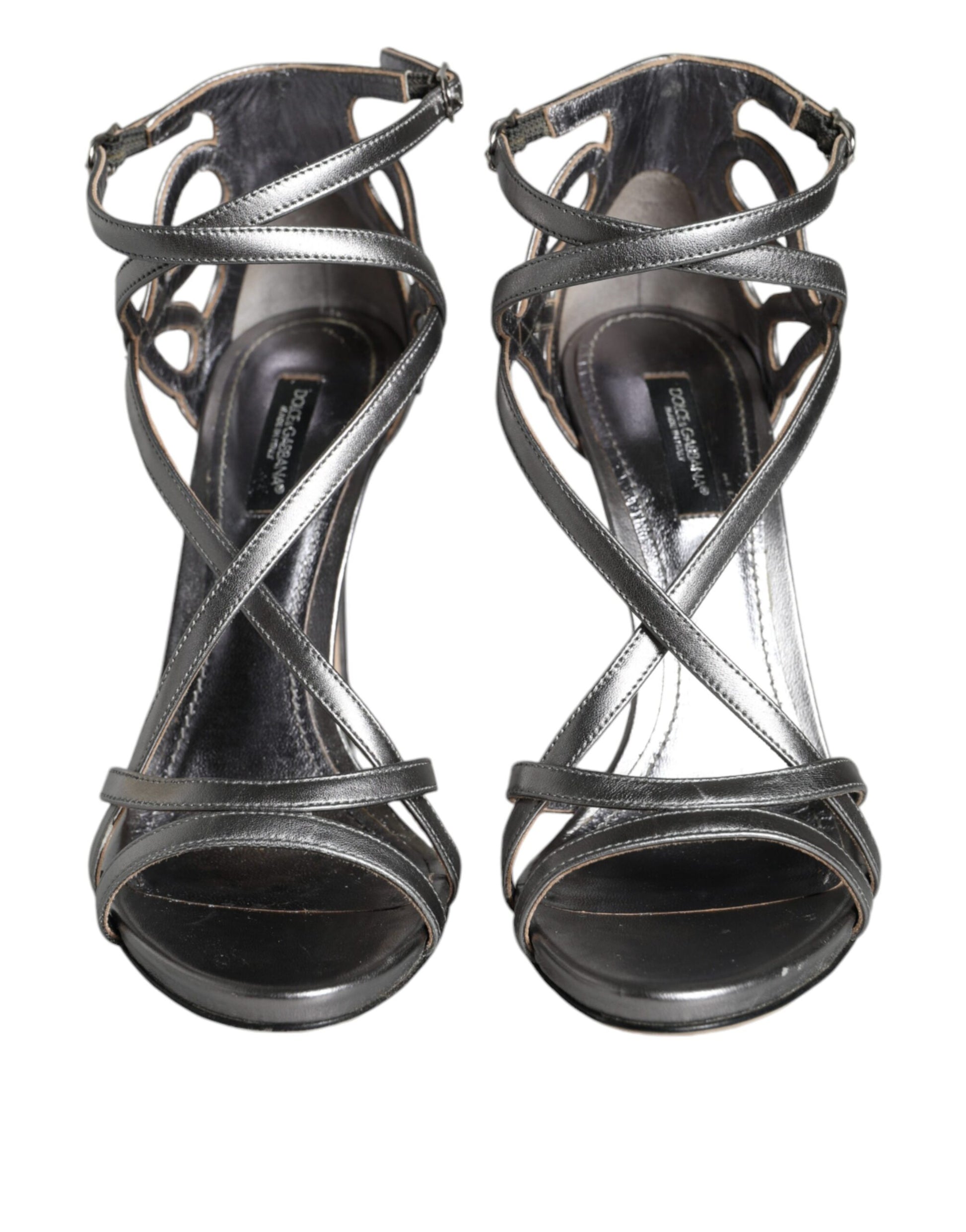 Dolce & Gabbana Silver Stiletto Heels for Women alternate view