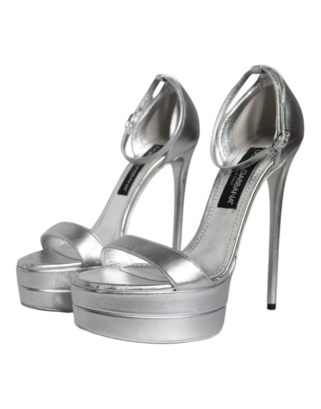 Dolce & Gabbana Silver Platforms for Women detail view